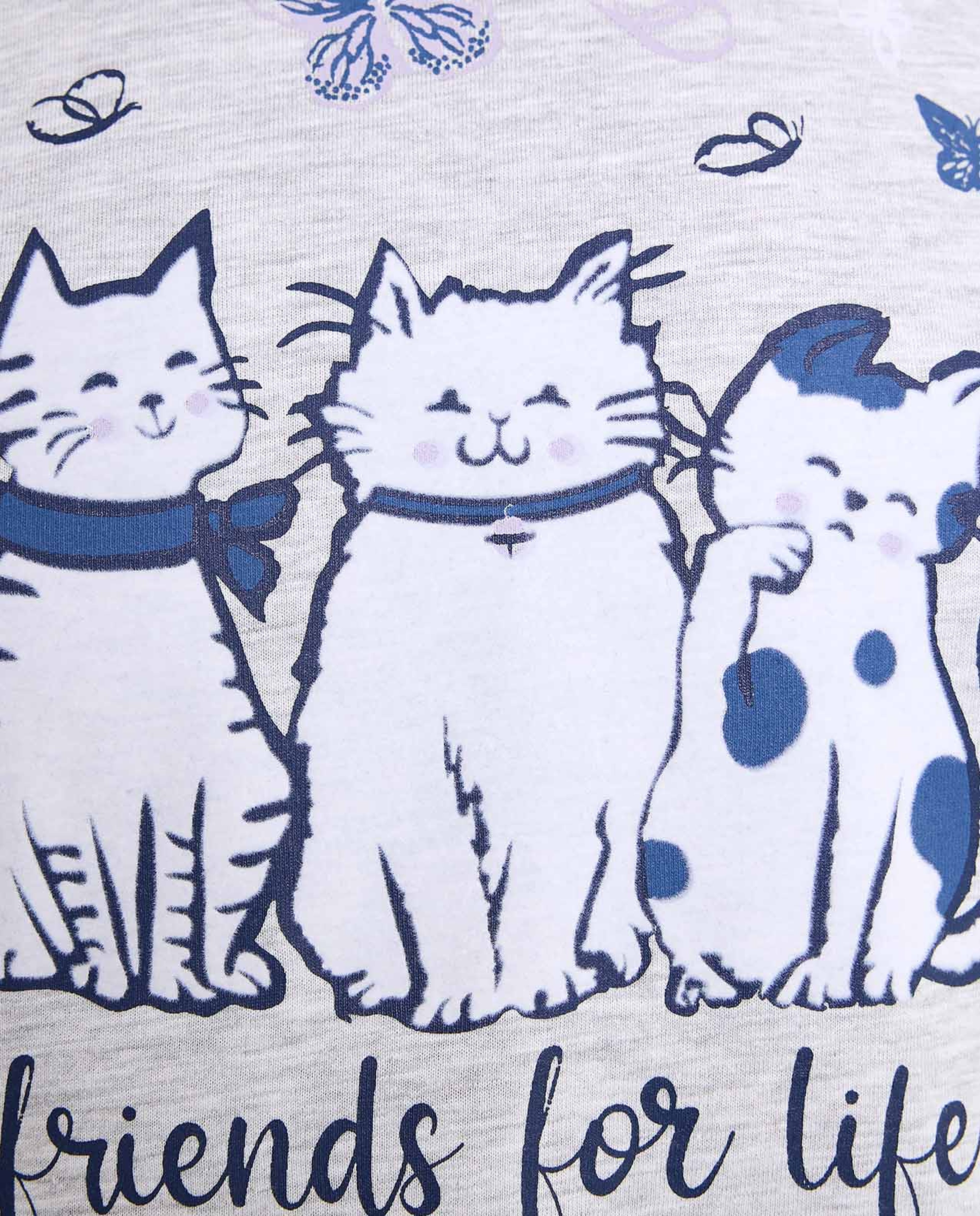 Printed Sleep T-Shirt with Short Sleeves