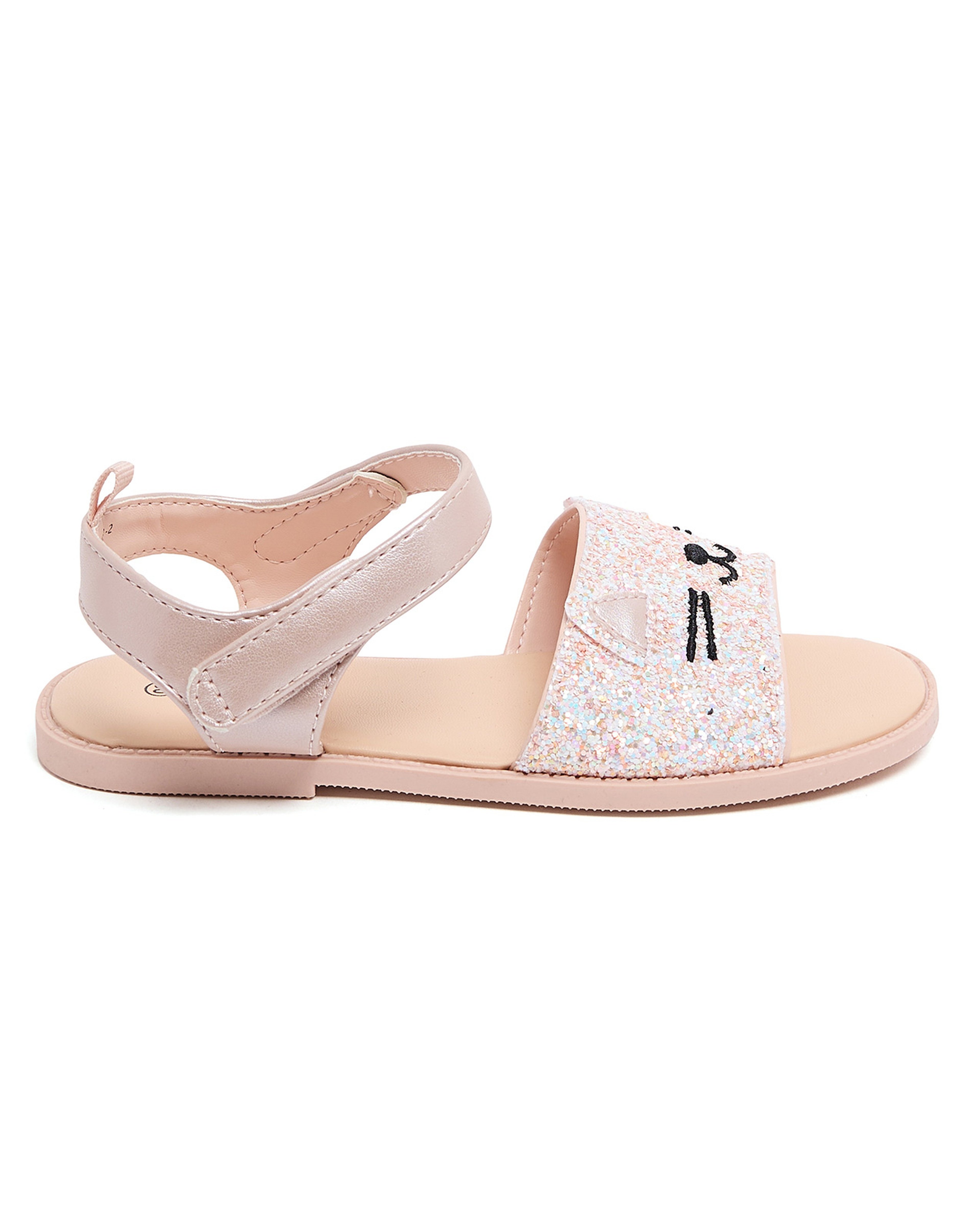 صندل مطرز بشريط فيلكرو