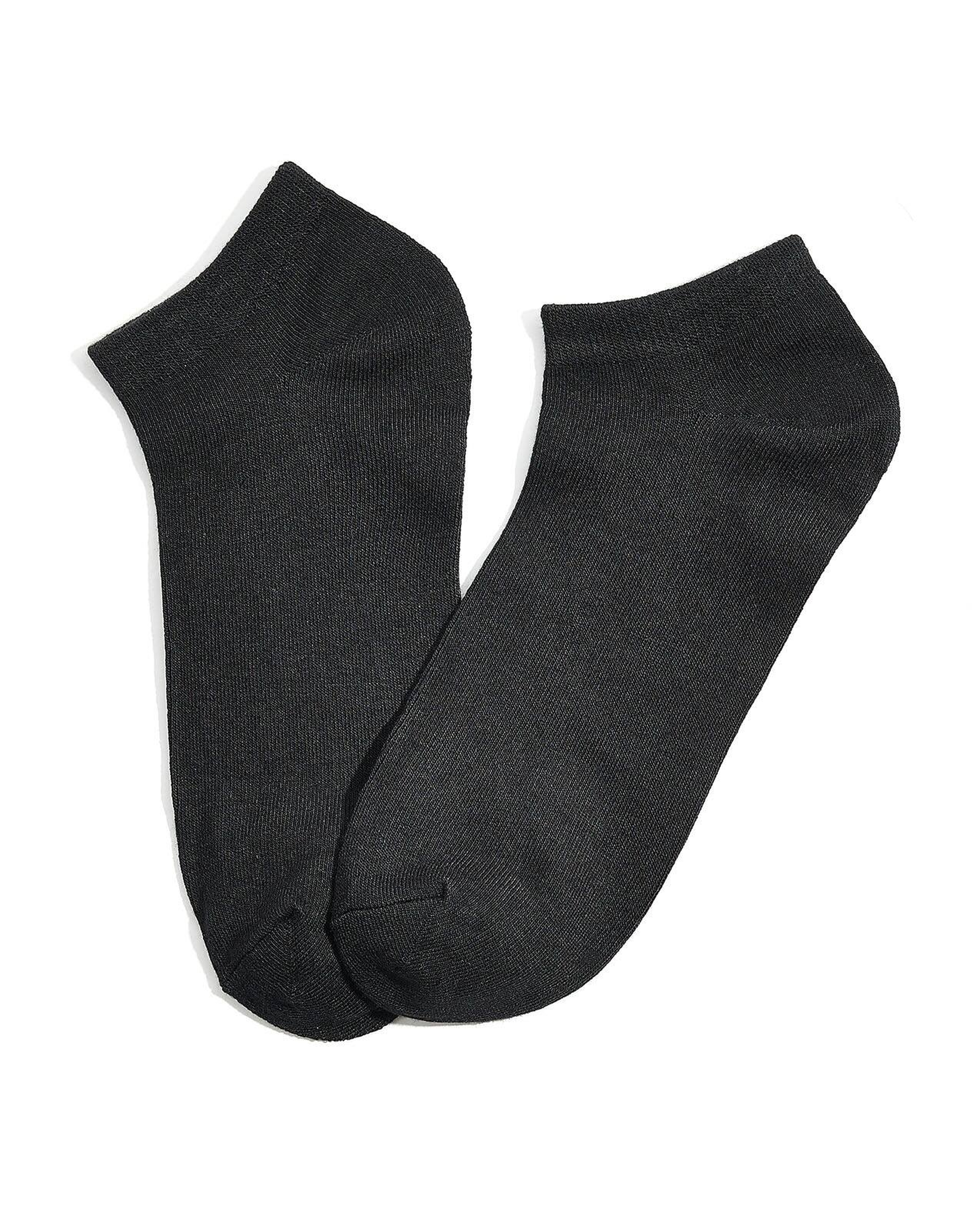 Pack of 5 Solid Ankle Socks