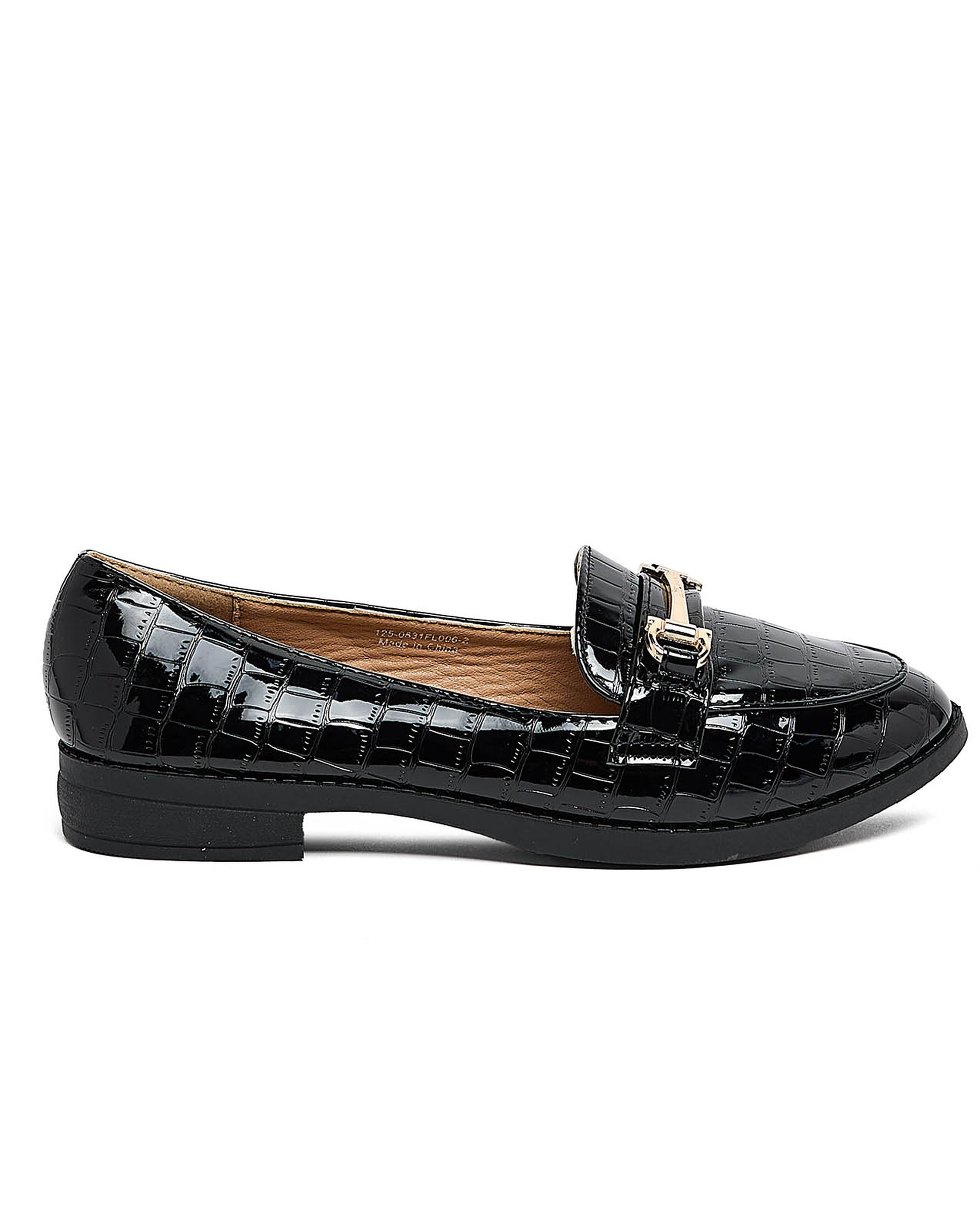Croc Textured Loafers