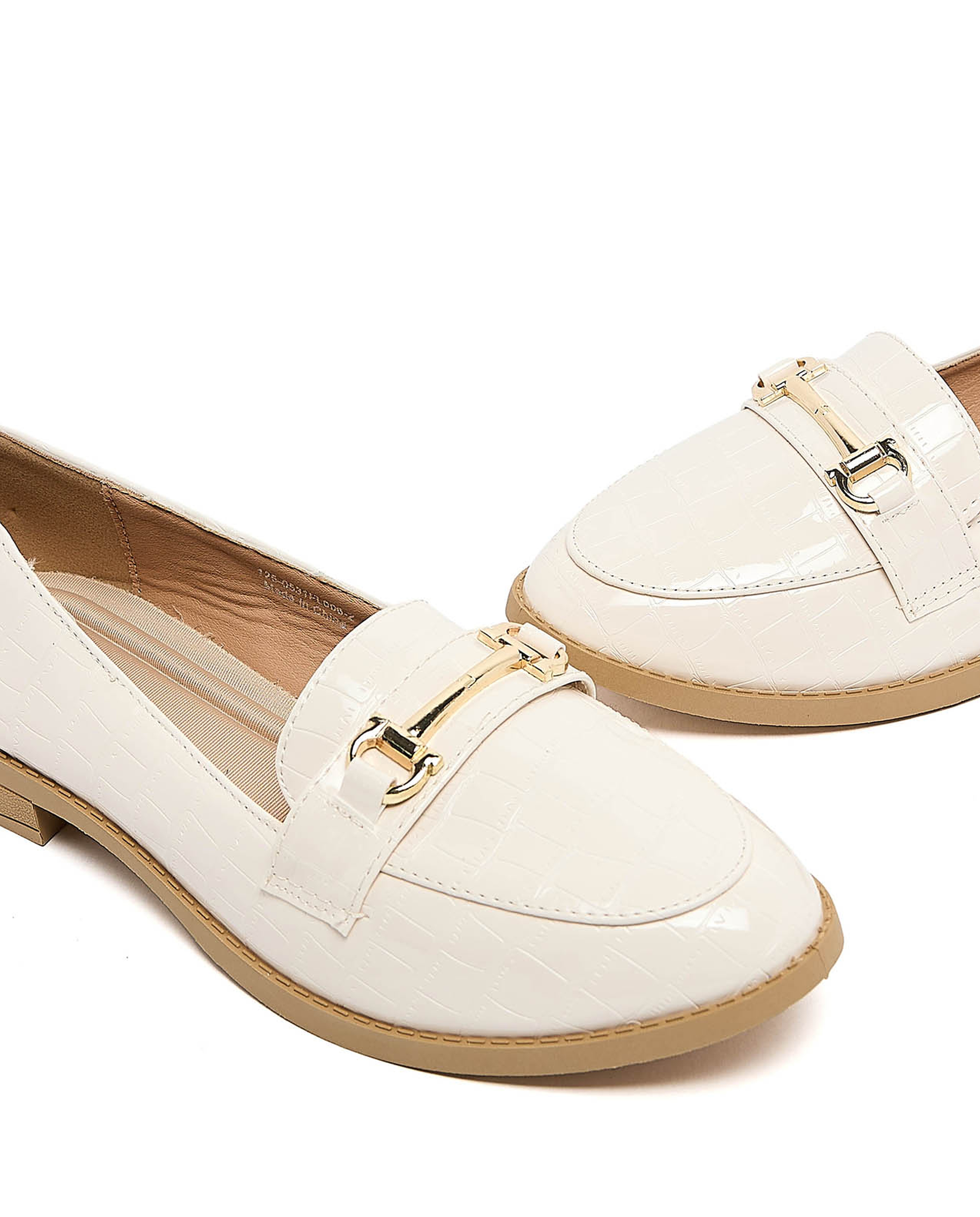 Croc Textured Loafers