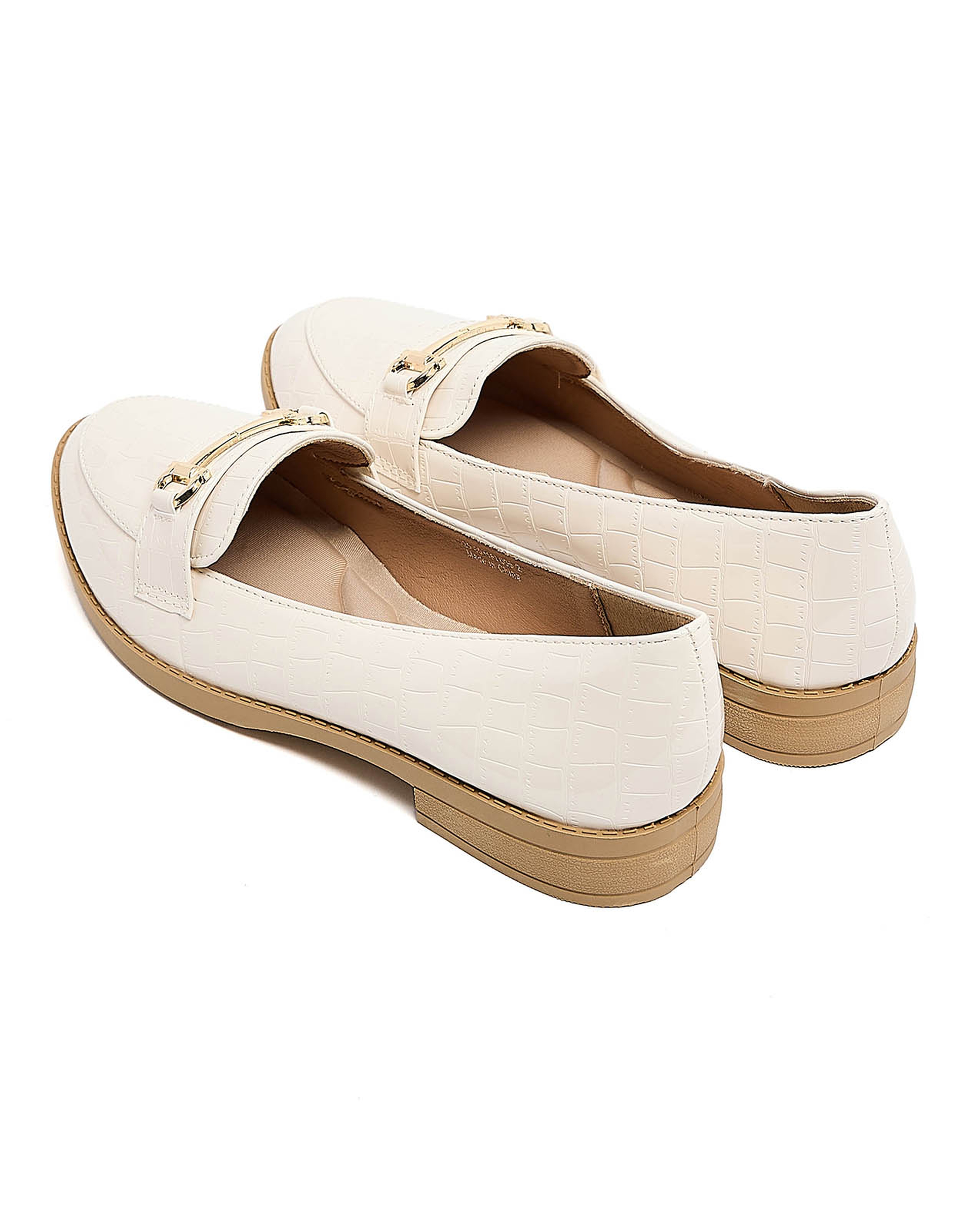 Croc Textured Loafers