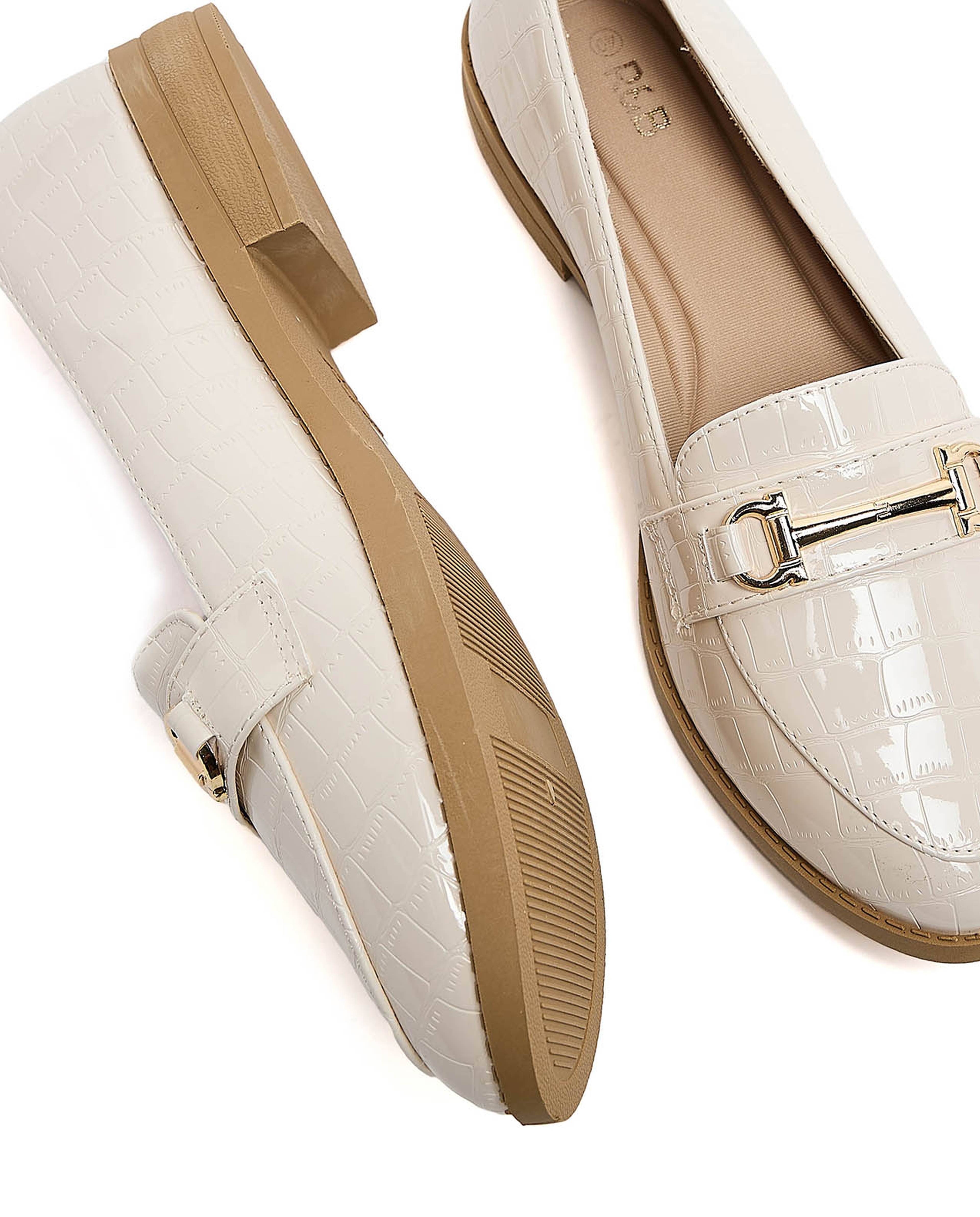Croc Textured Loafers