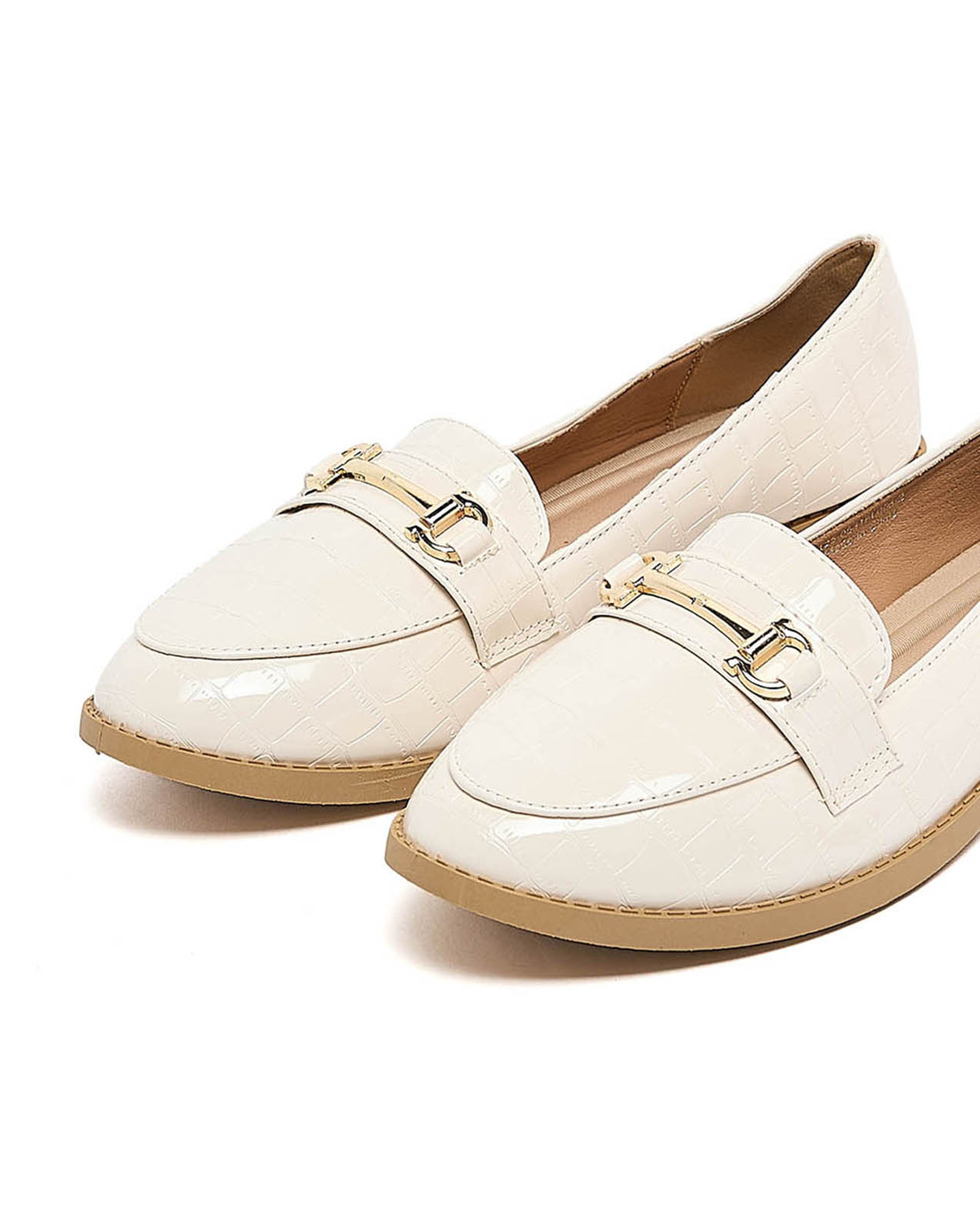 Croc Textured Loafers