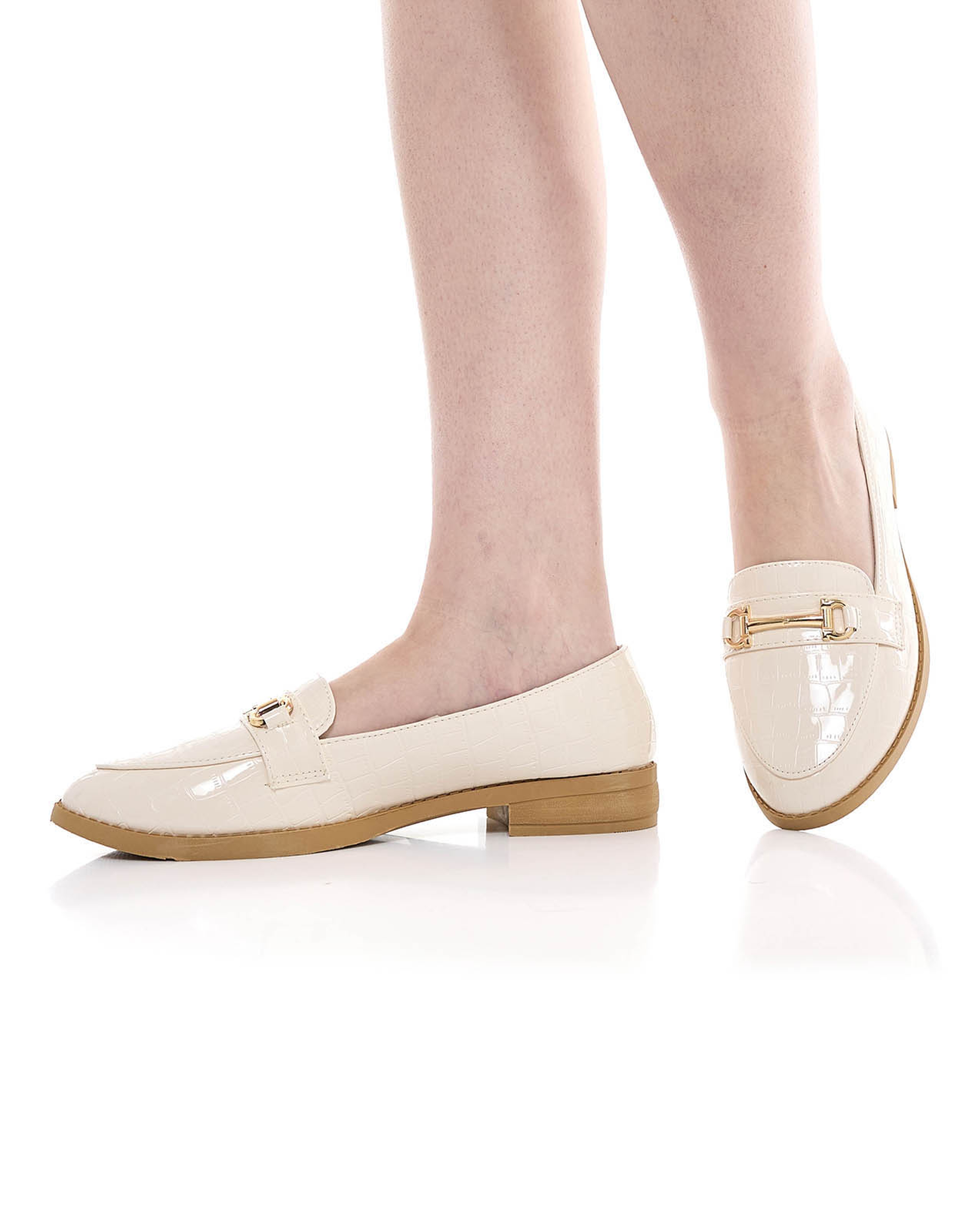Croc Textured Loafers