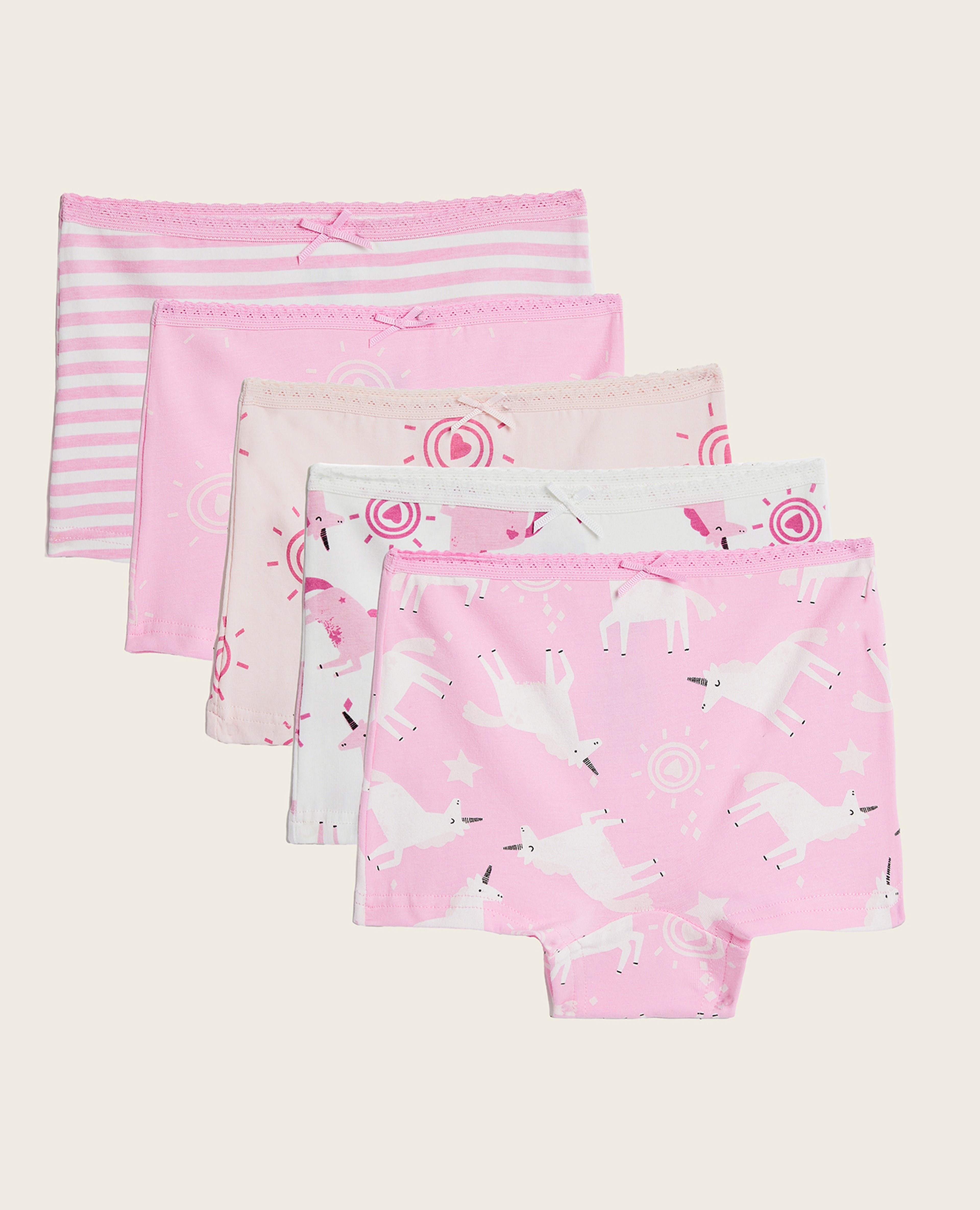 سراويل قصيرة بطبعة يونيكورن - 5 قطع