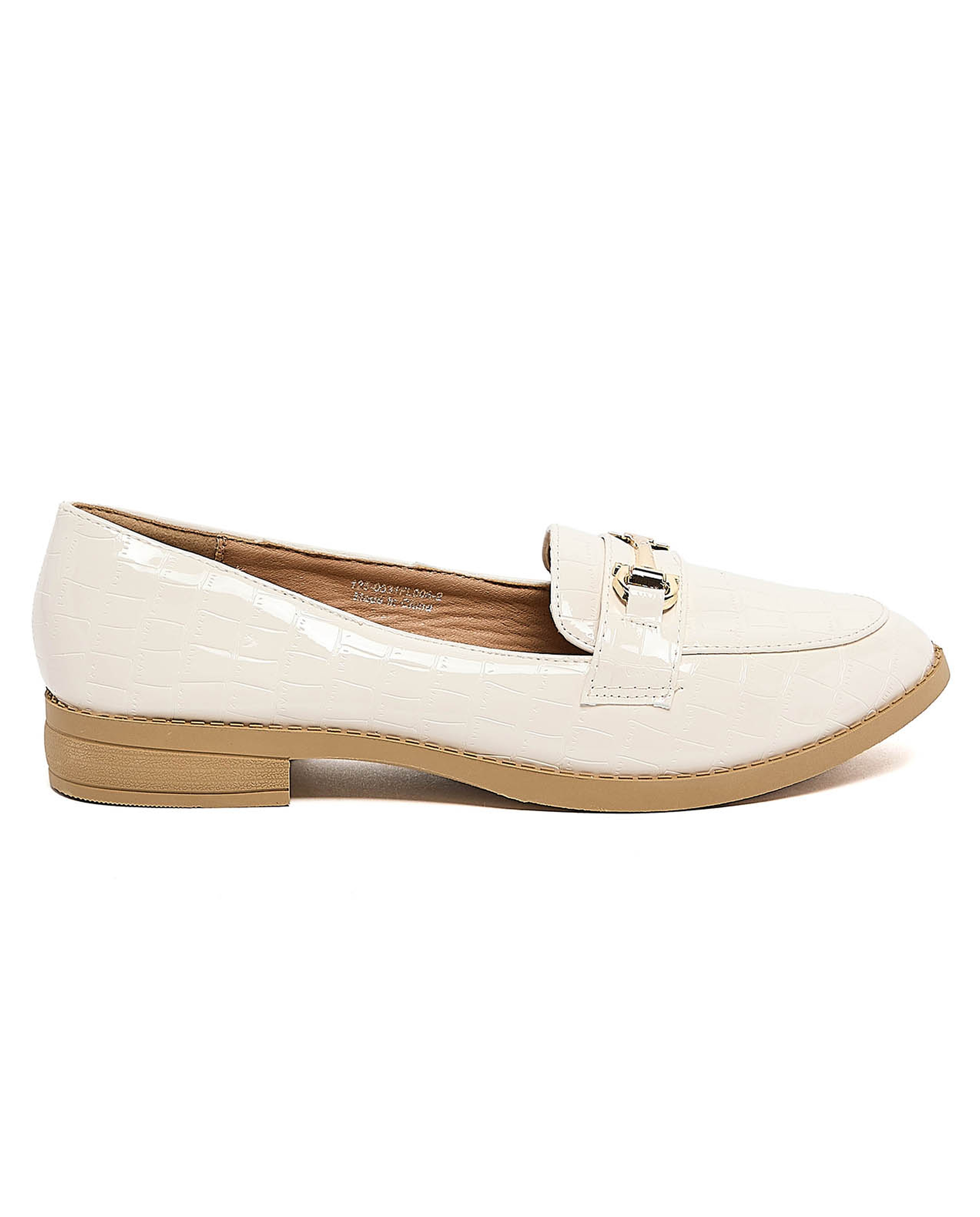 Croc Textured Loafers