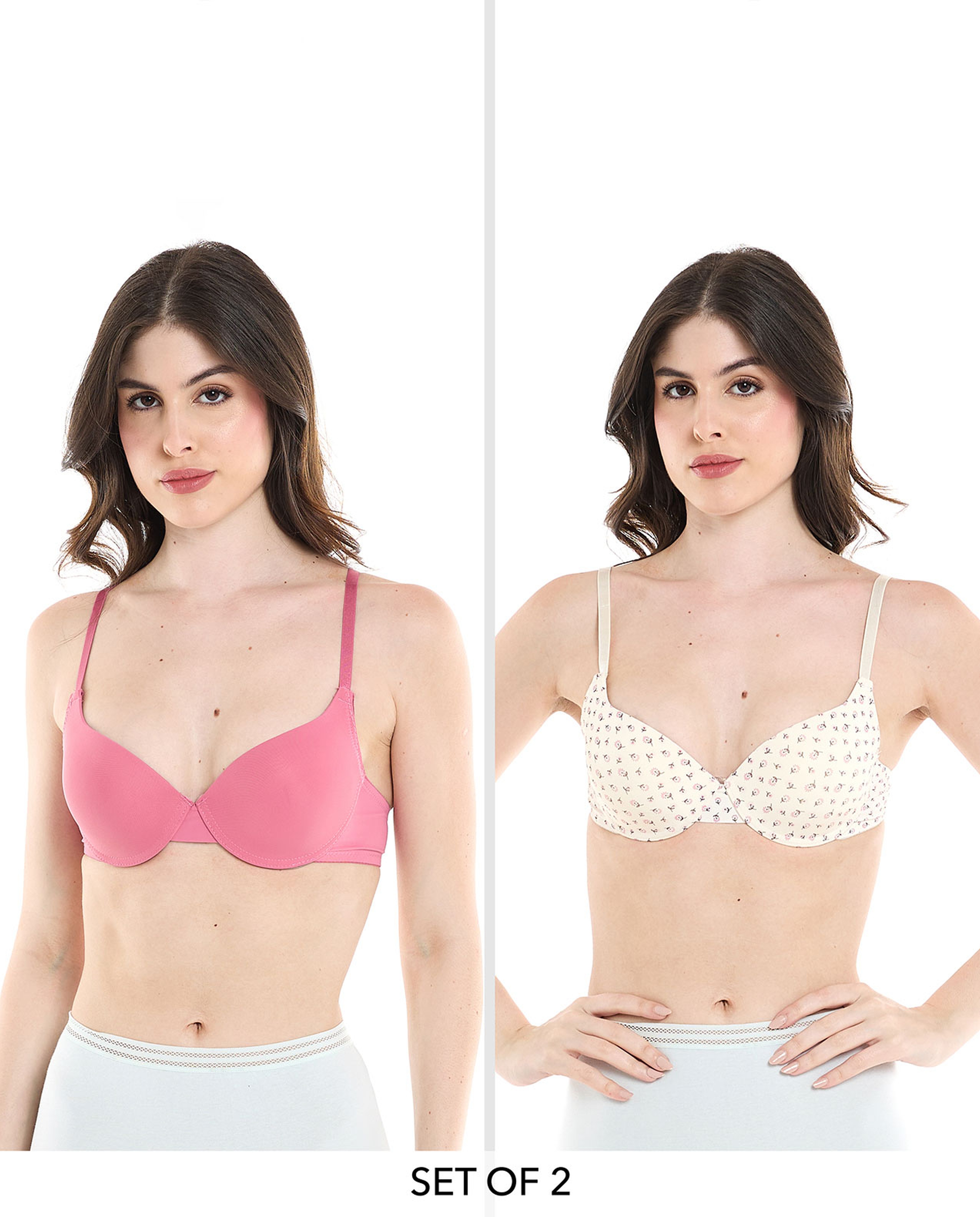 Pack of 2 Padded Push Up Bras