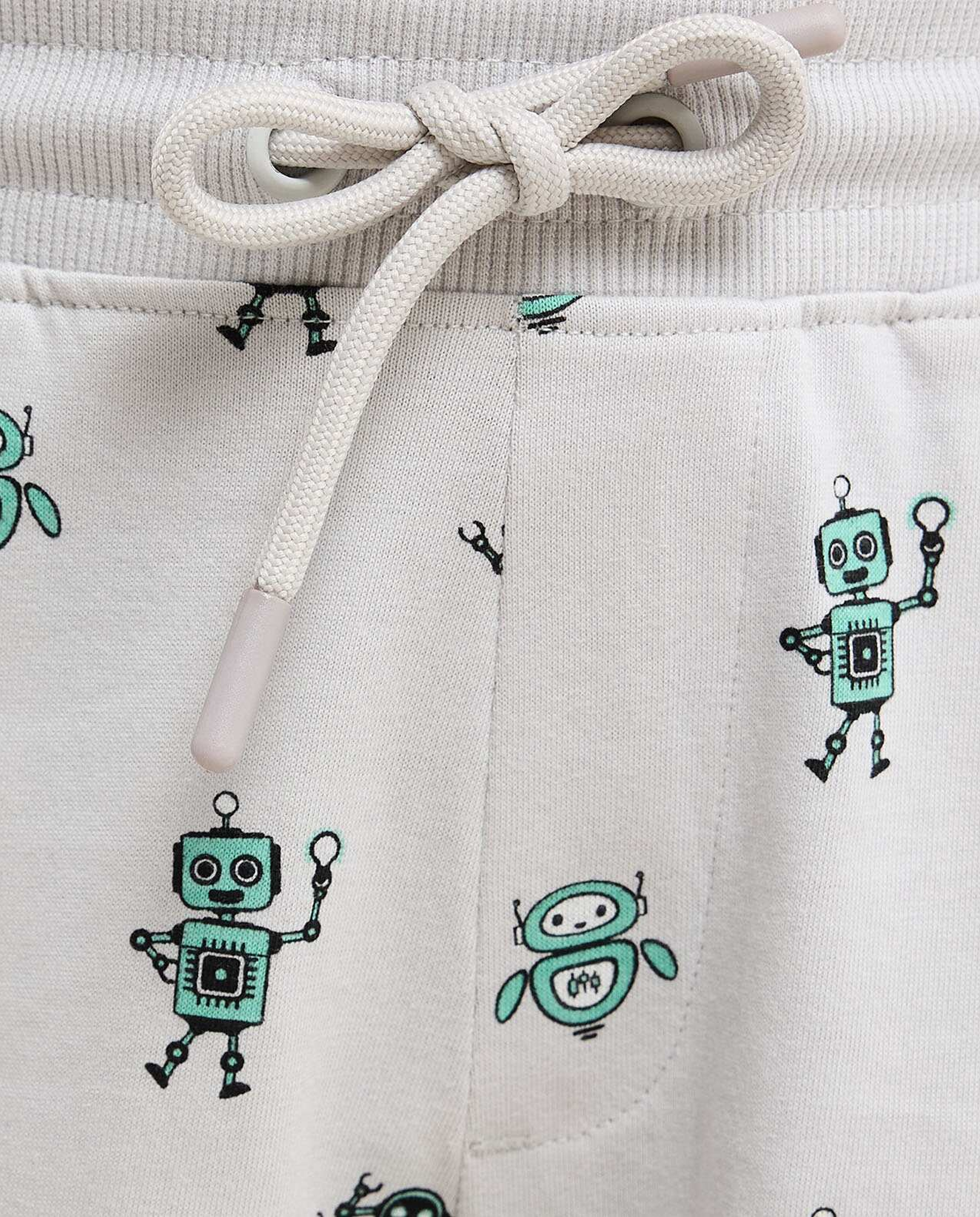 Pack of 2 Printed Shorts with Drawstring Waist