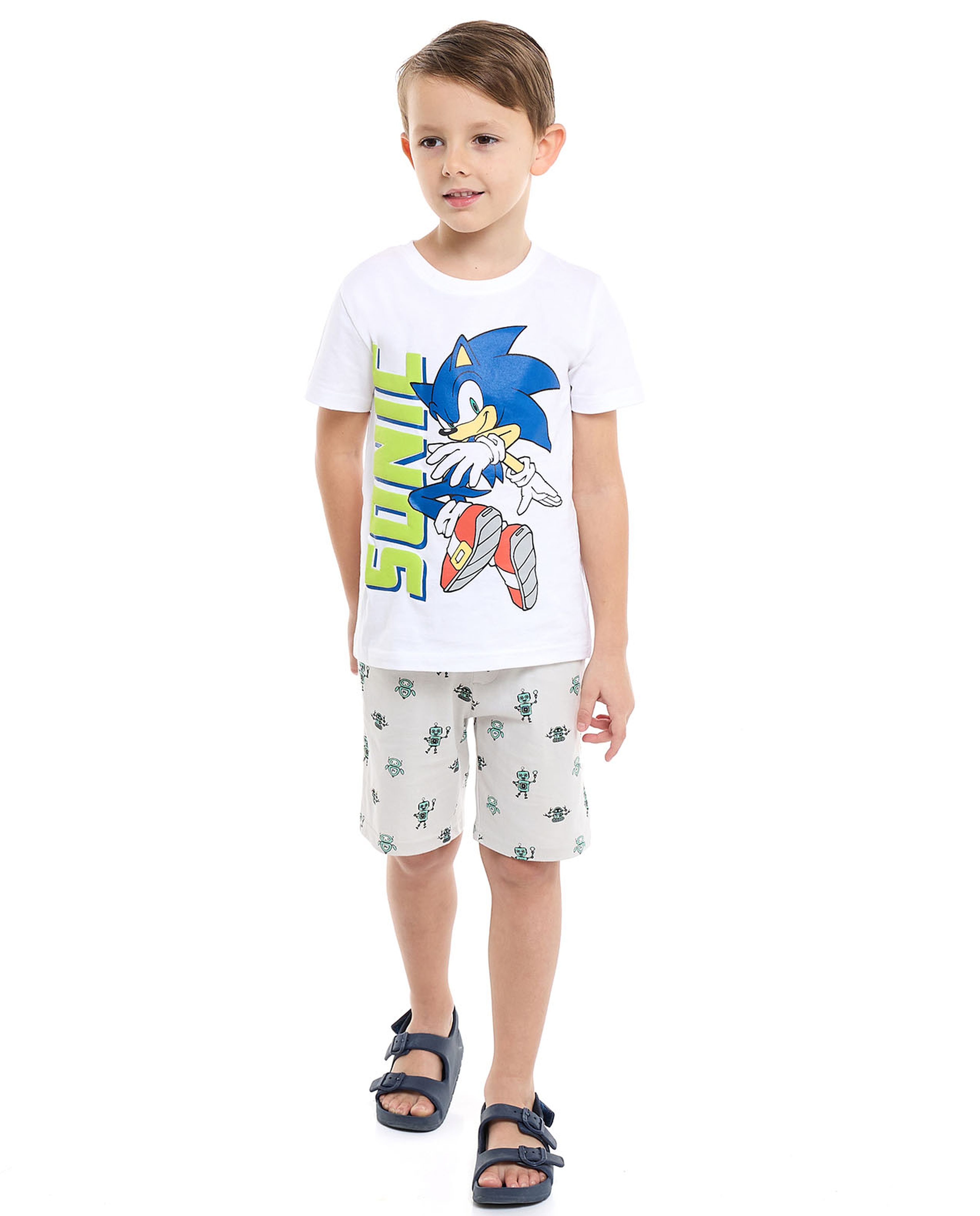 Pack of 2 Printed Shorts with Drawstring Waist