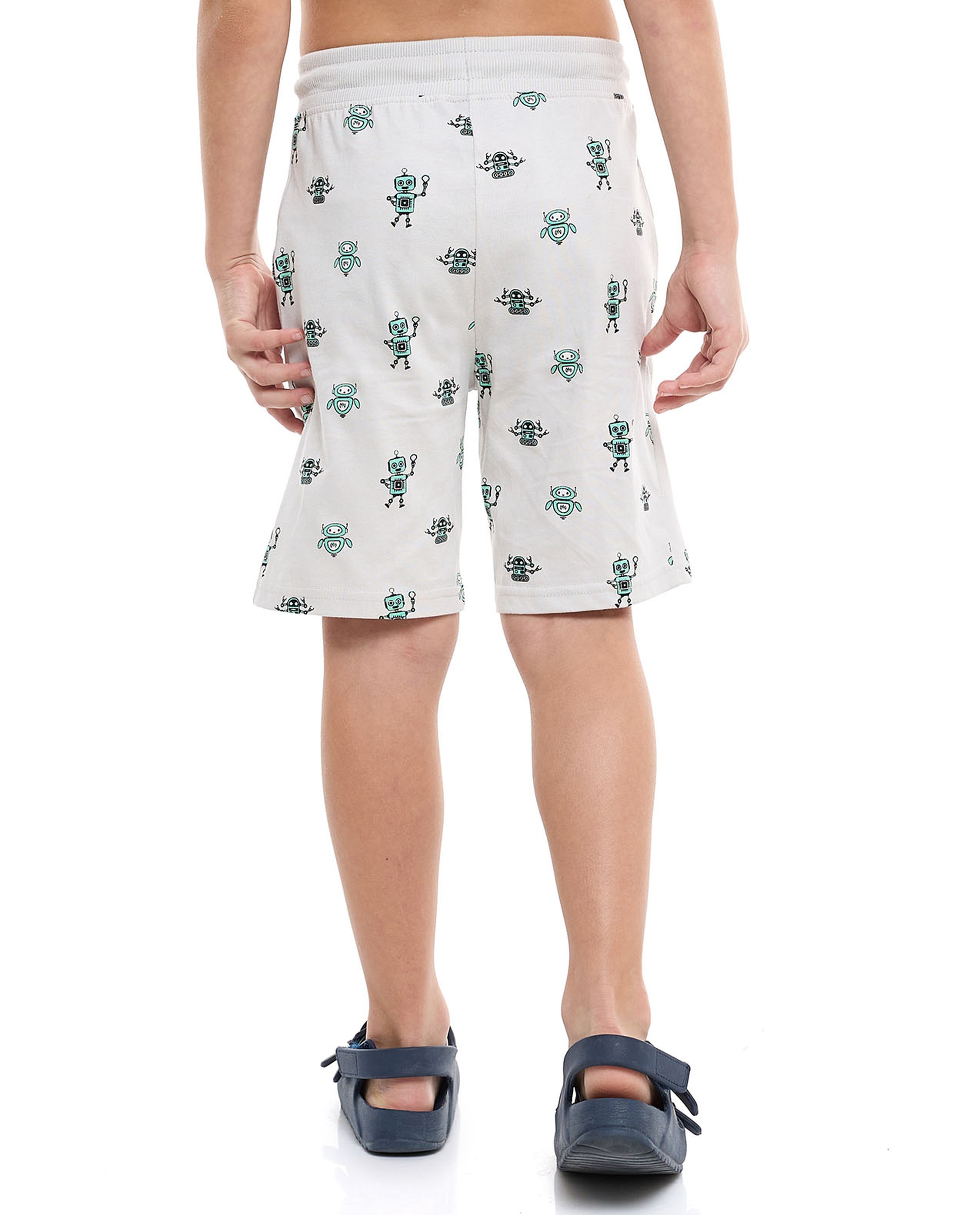 Pack of 2 Printed Shorts with Drawstring Waist