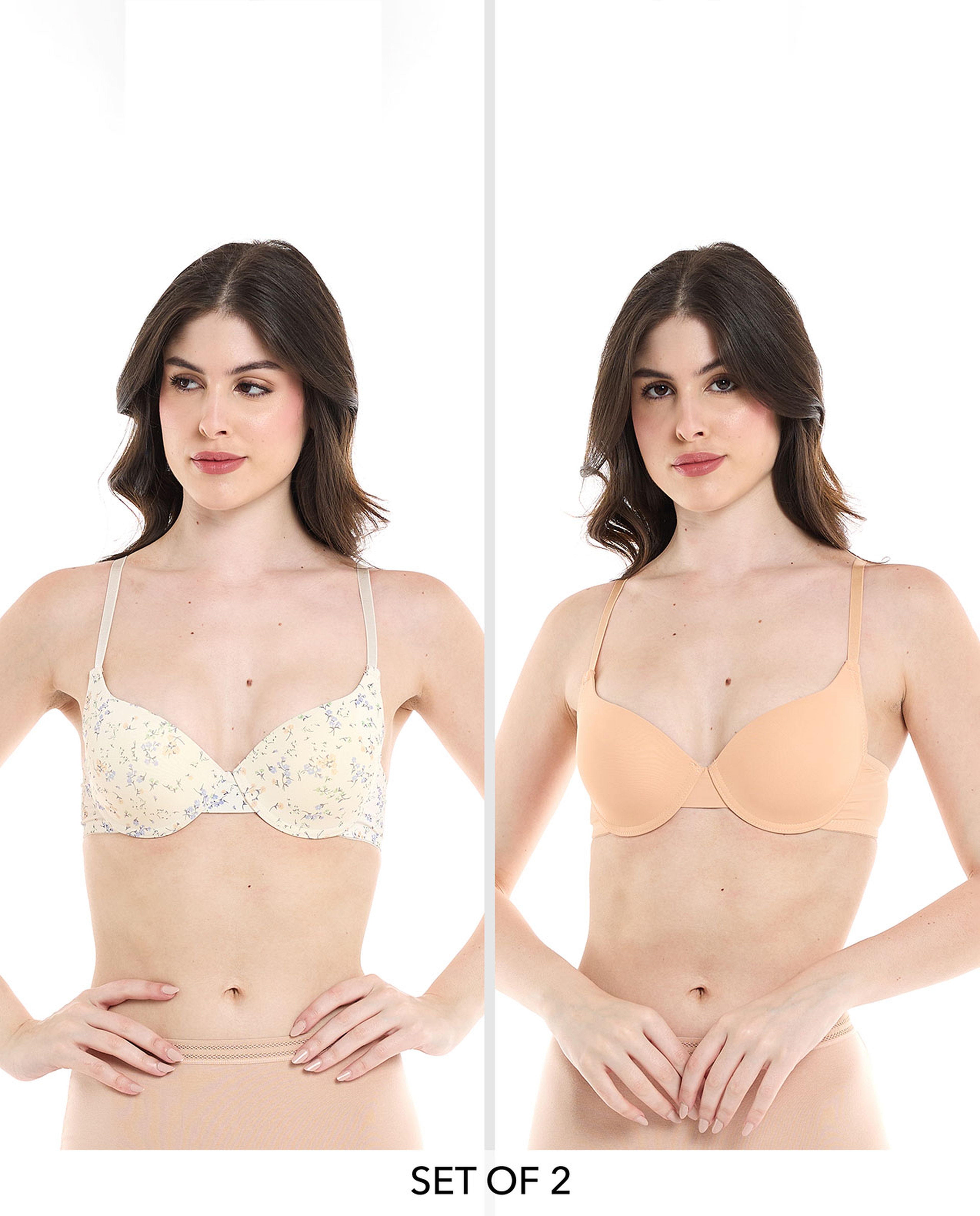 Pack of 2 Padded Push Up Bras