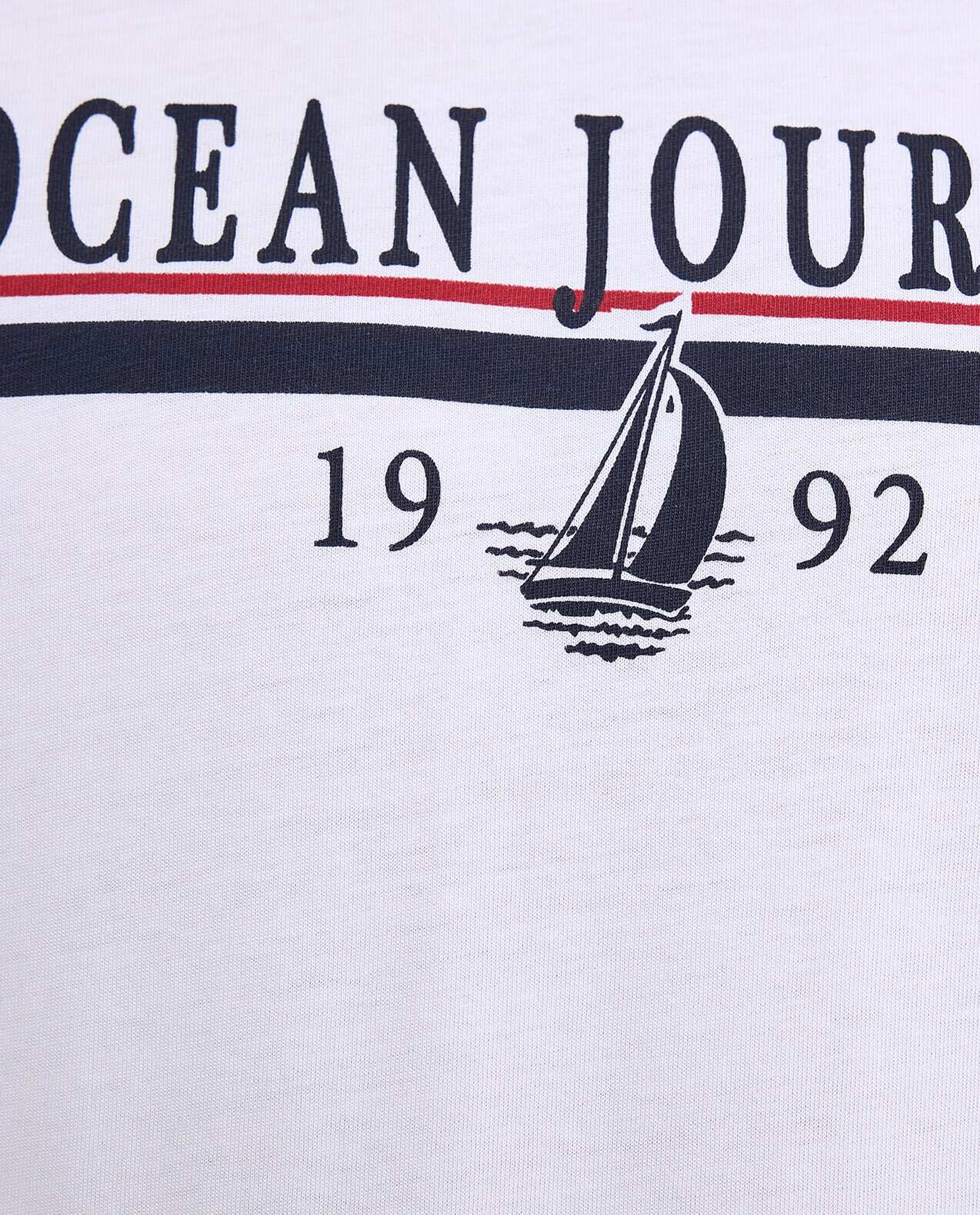 Printed T-Shirt with Crew Neck and Short Sleeves