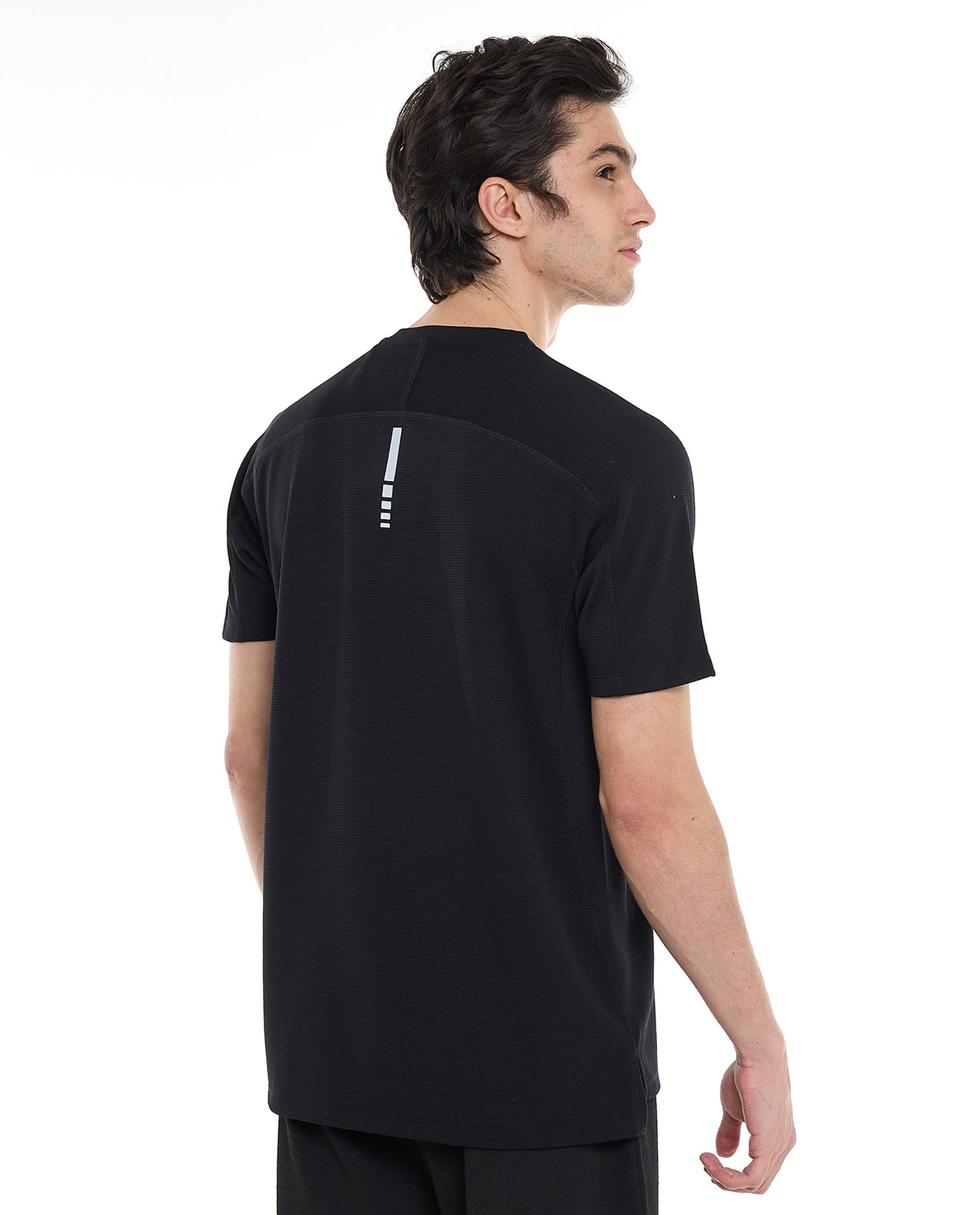 Logo Detail Active T-Shirt with Crew Neck and Short Sleeves