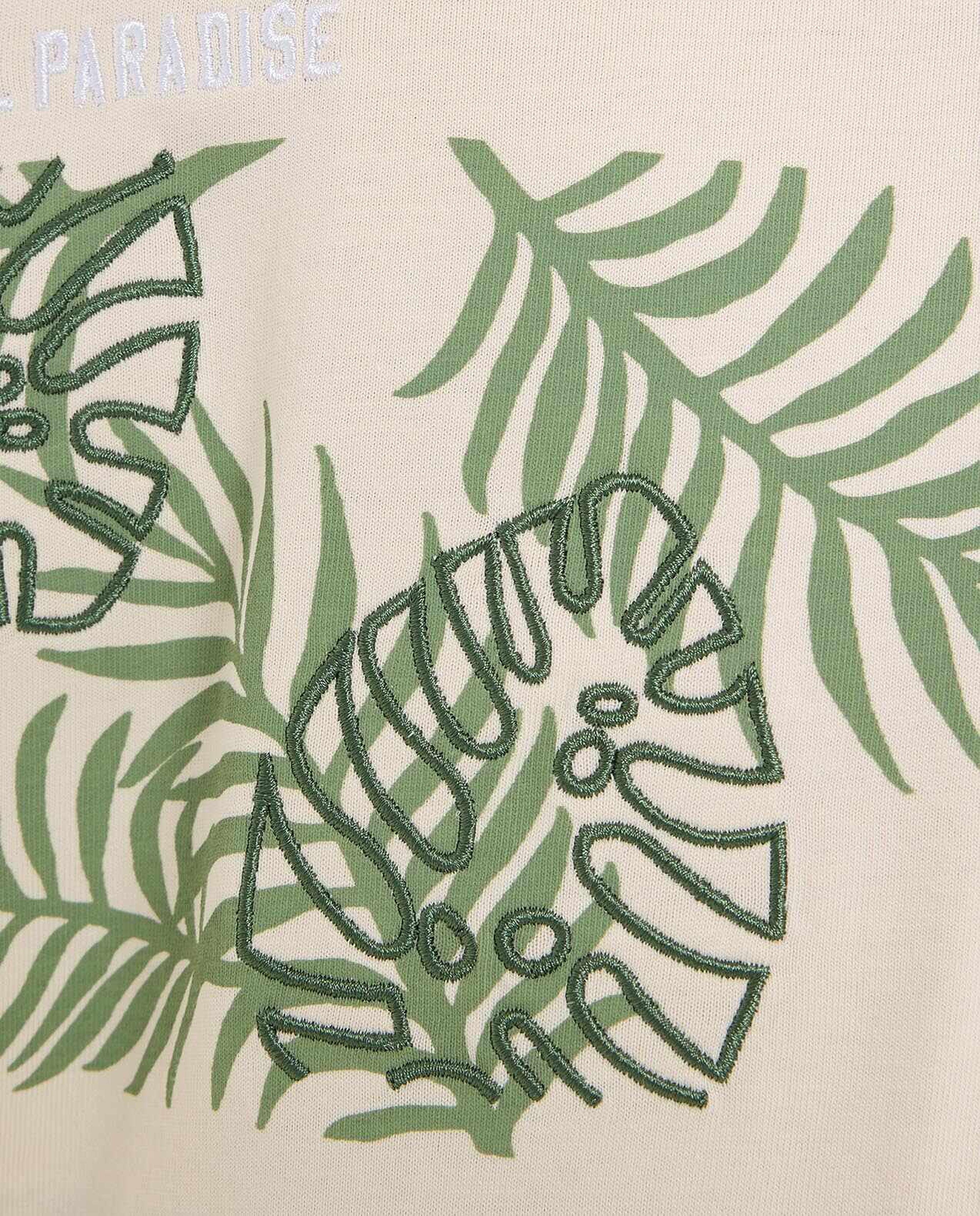 Printed T-Shirt with Crew Neck and Short Sleeves