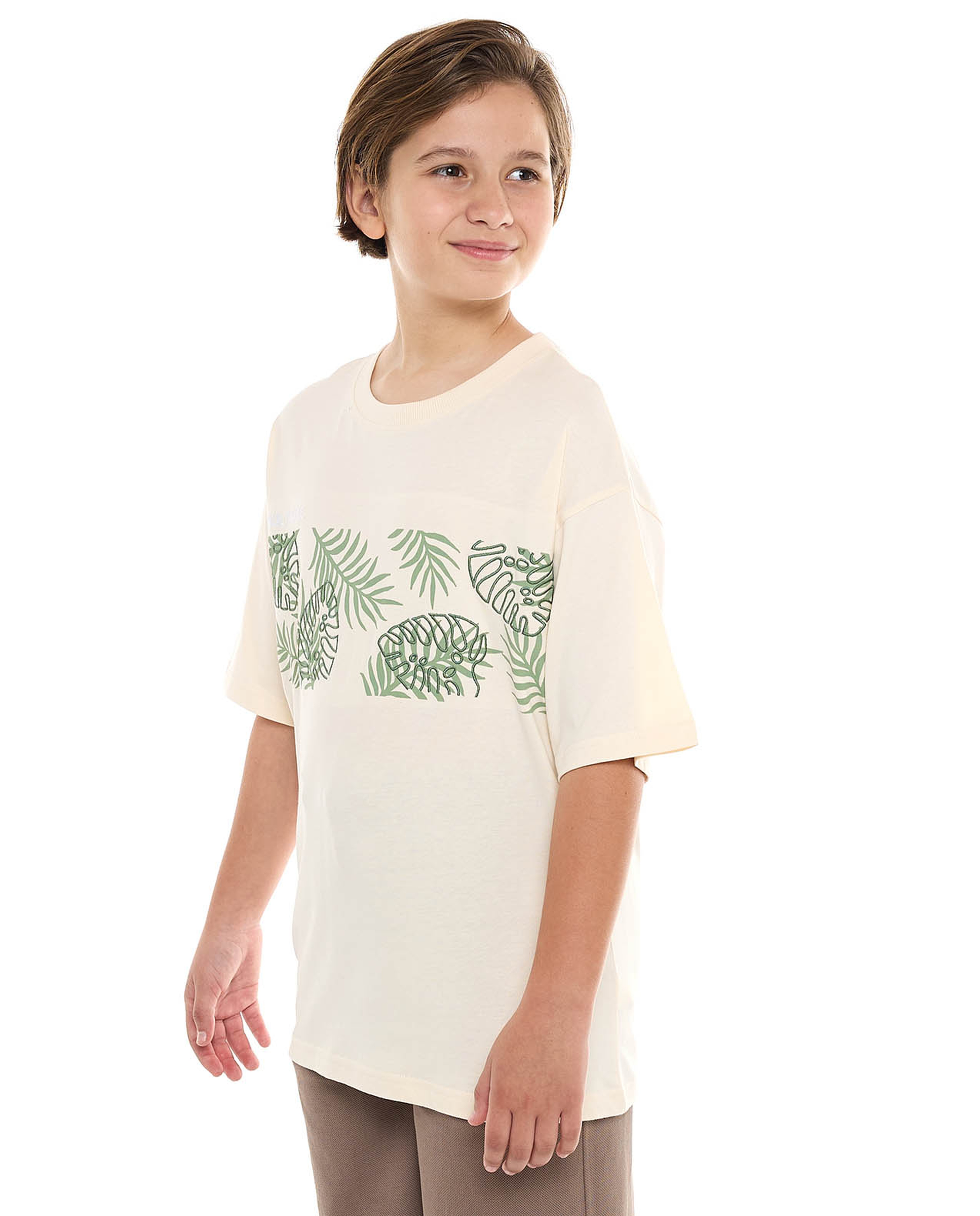 Printed T-Shirt with Crew Neck and Short Sleeves