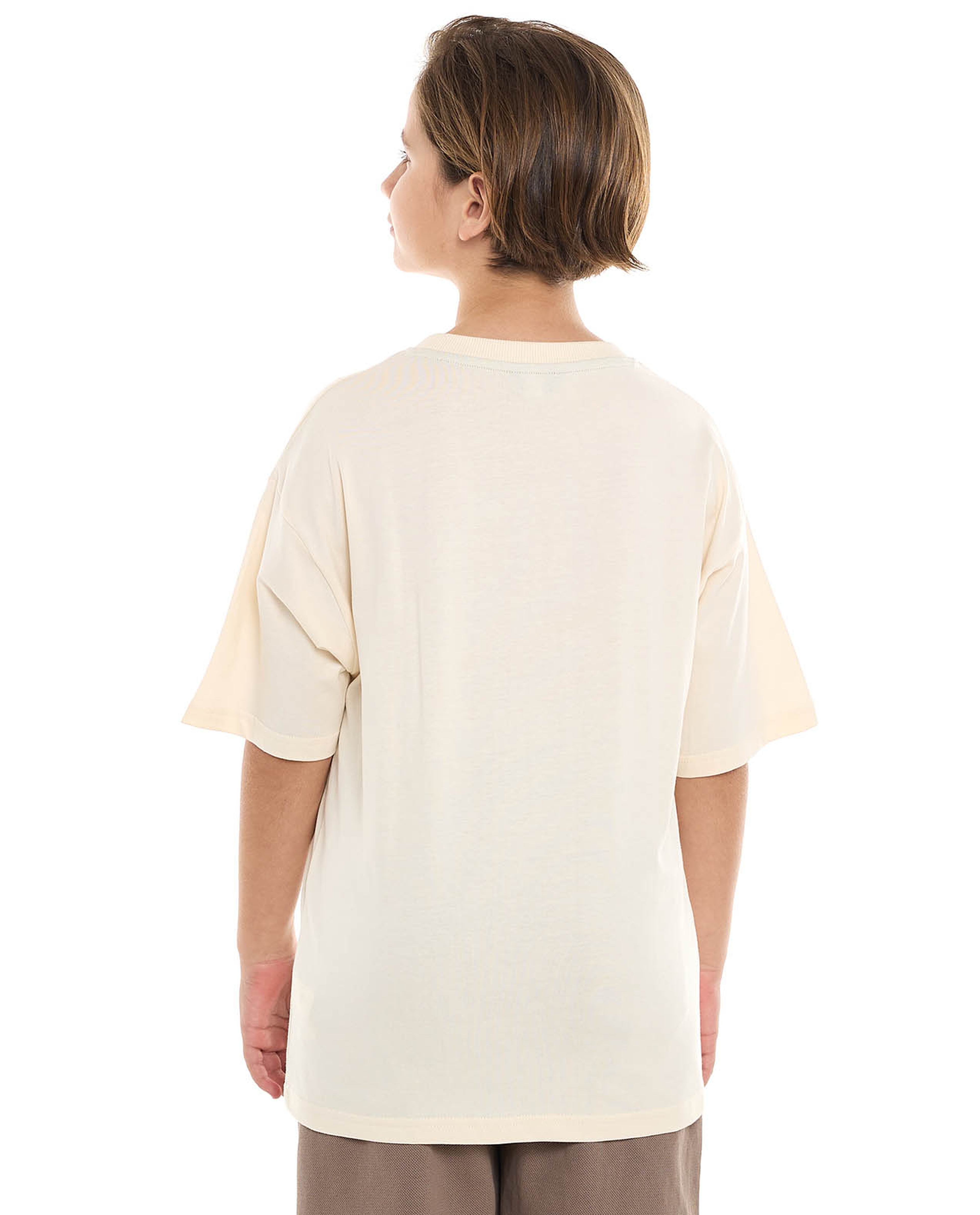 Printed T-Shirt with Crew Neck and Short Sleeves