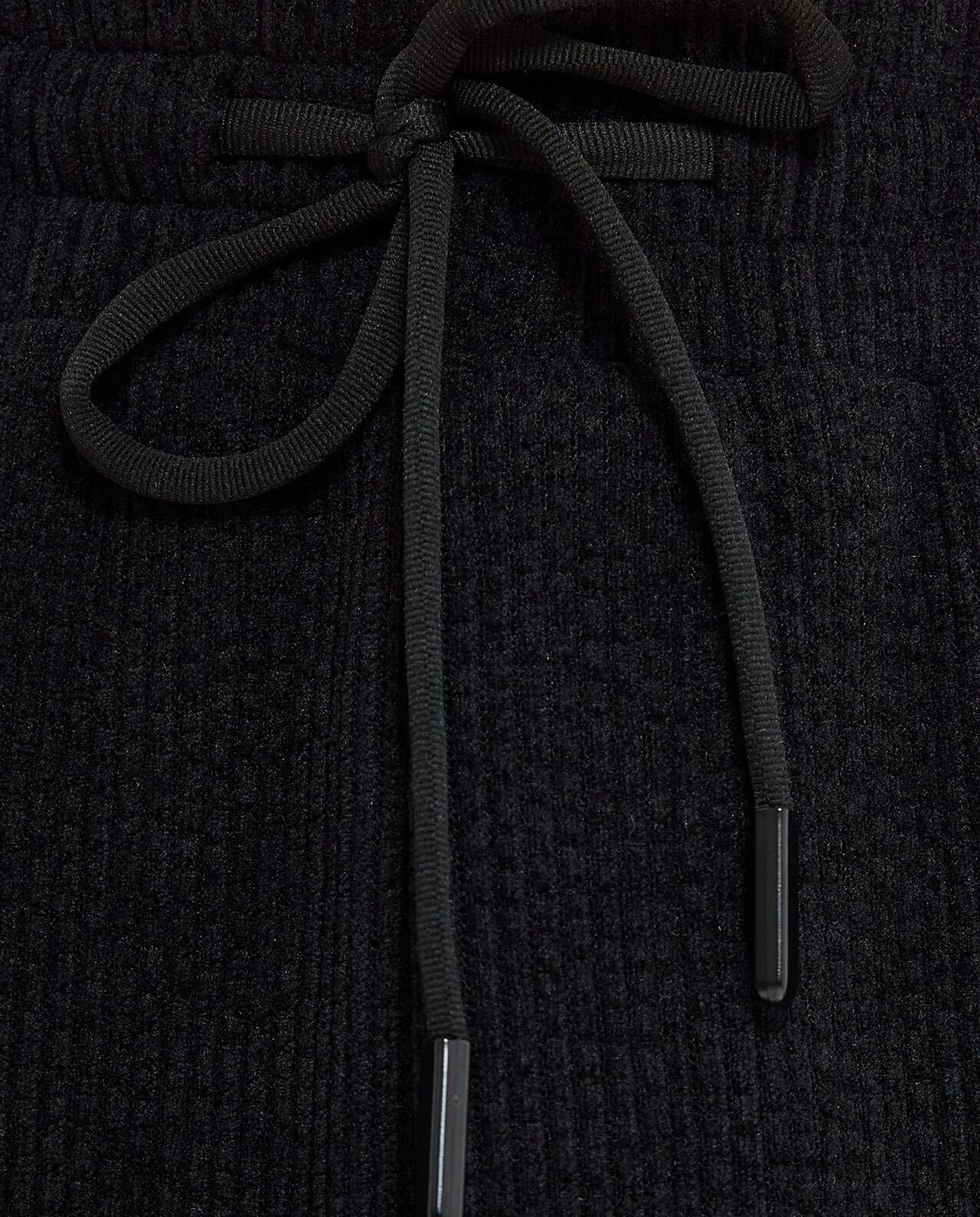 Textured Shorts with Drawstring Closure