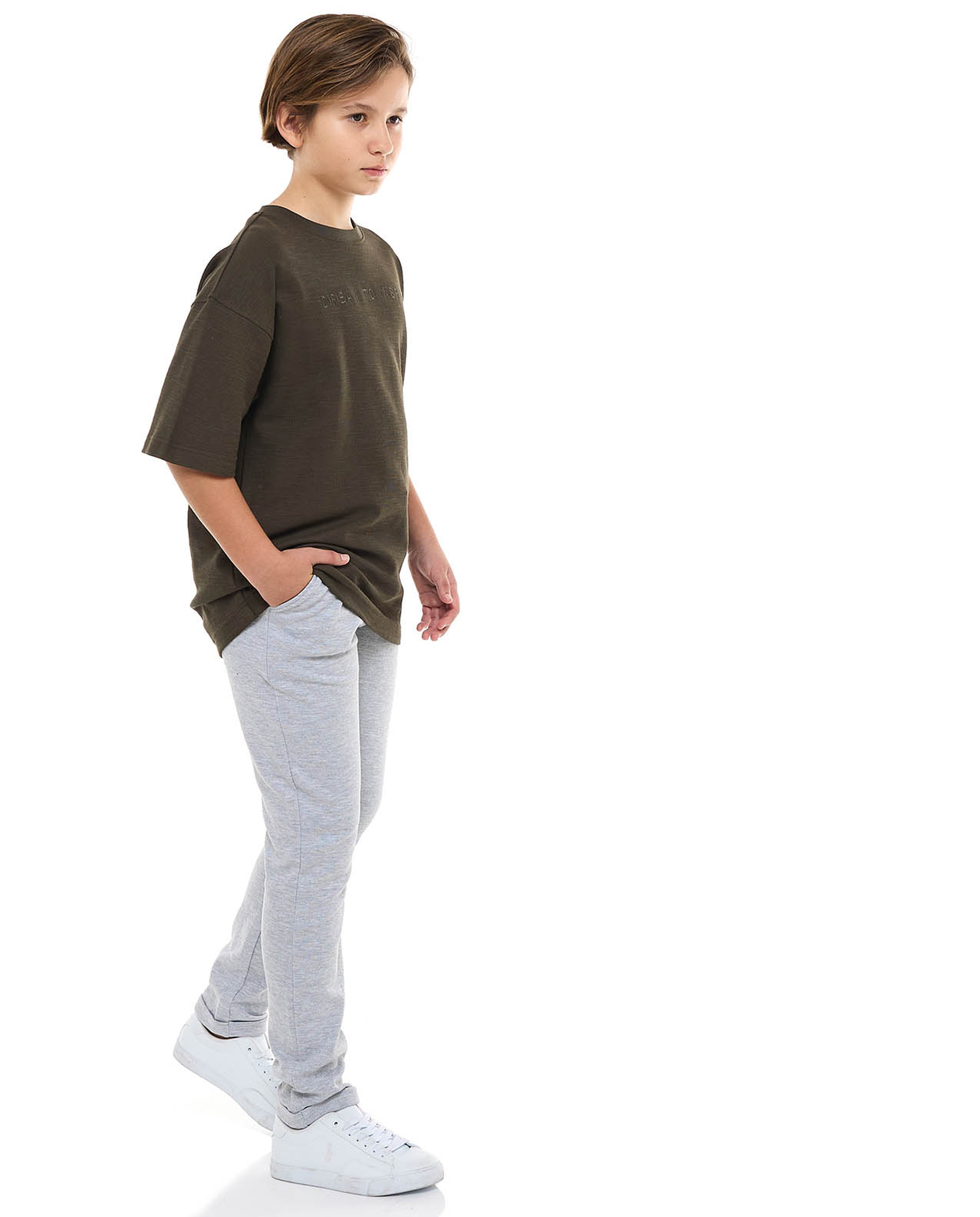 Textured Knitted Pants with Drawstring Waist