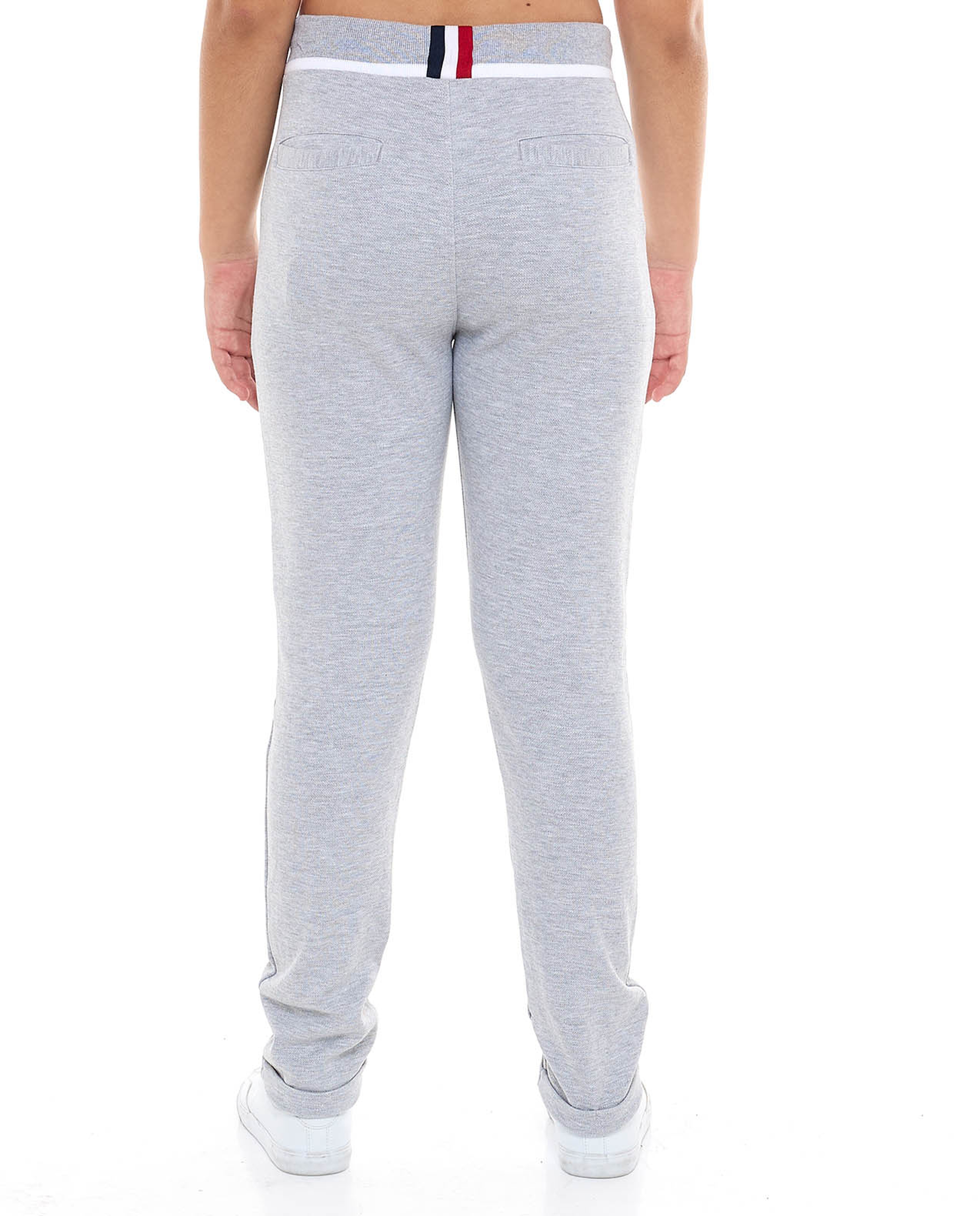 Textured Knitted Pants with Drawstring Waist