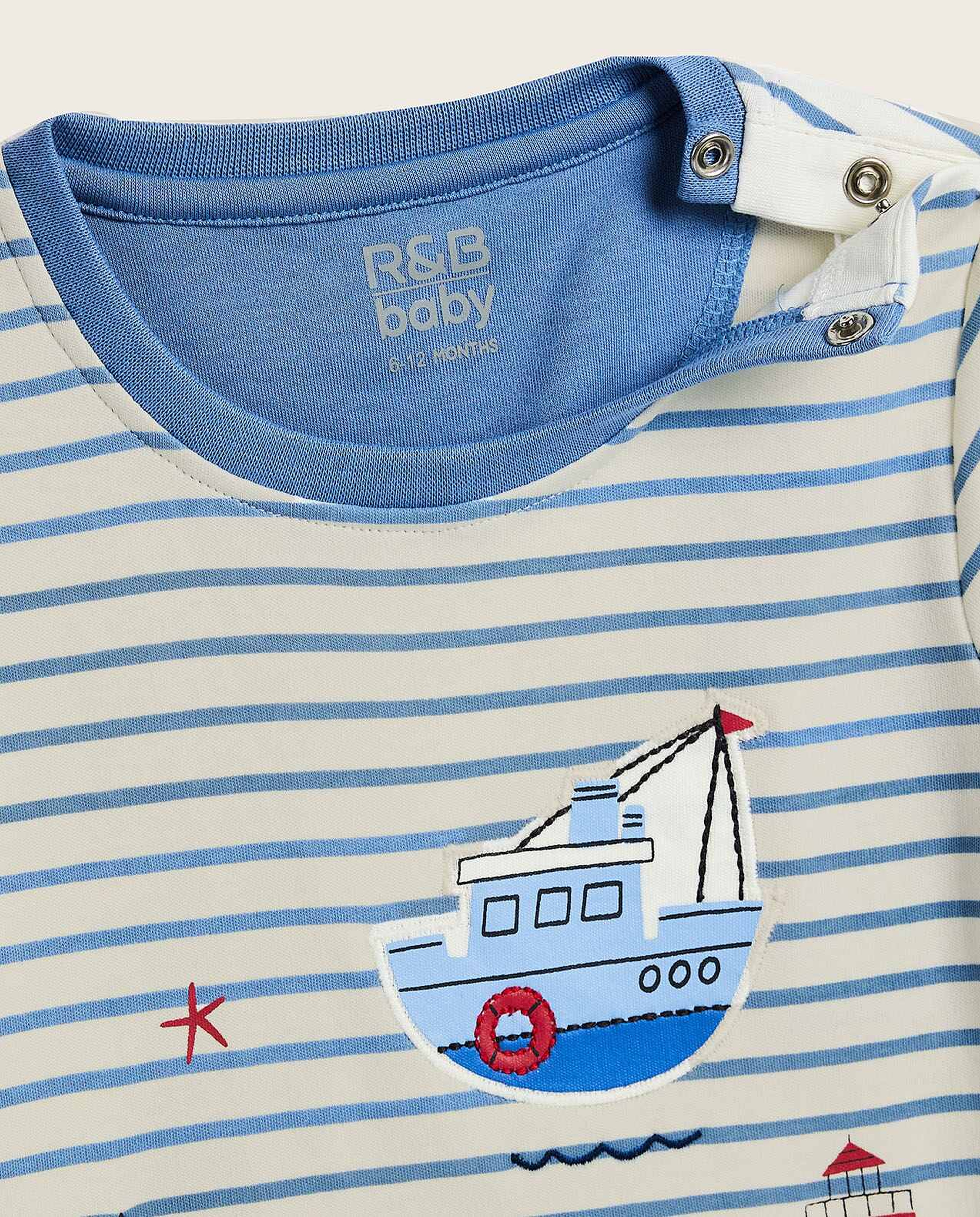 Striped T-Shirt and Shorts Set