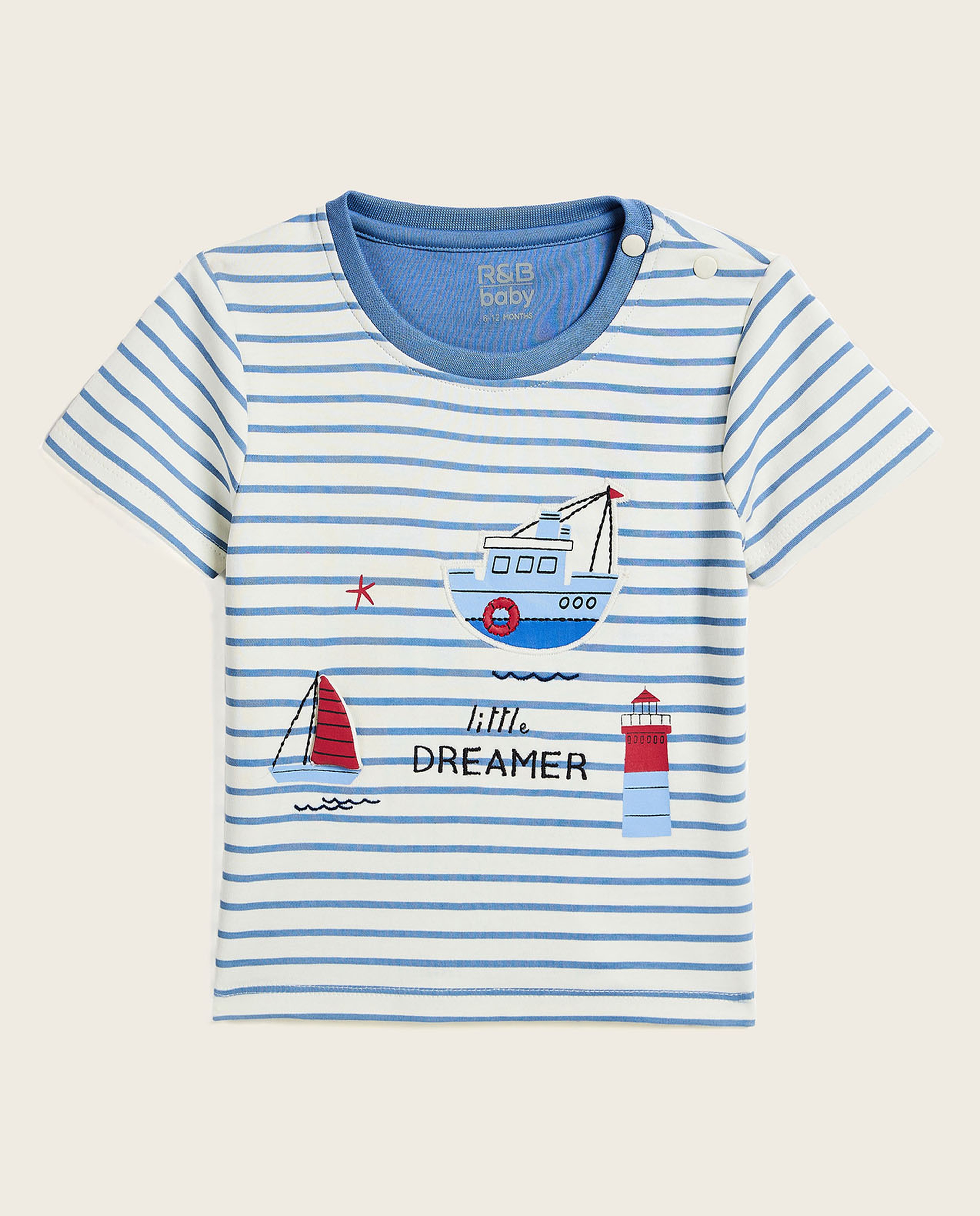 Striped T-Shirt and Shorts Set