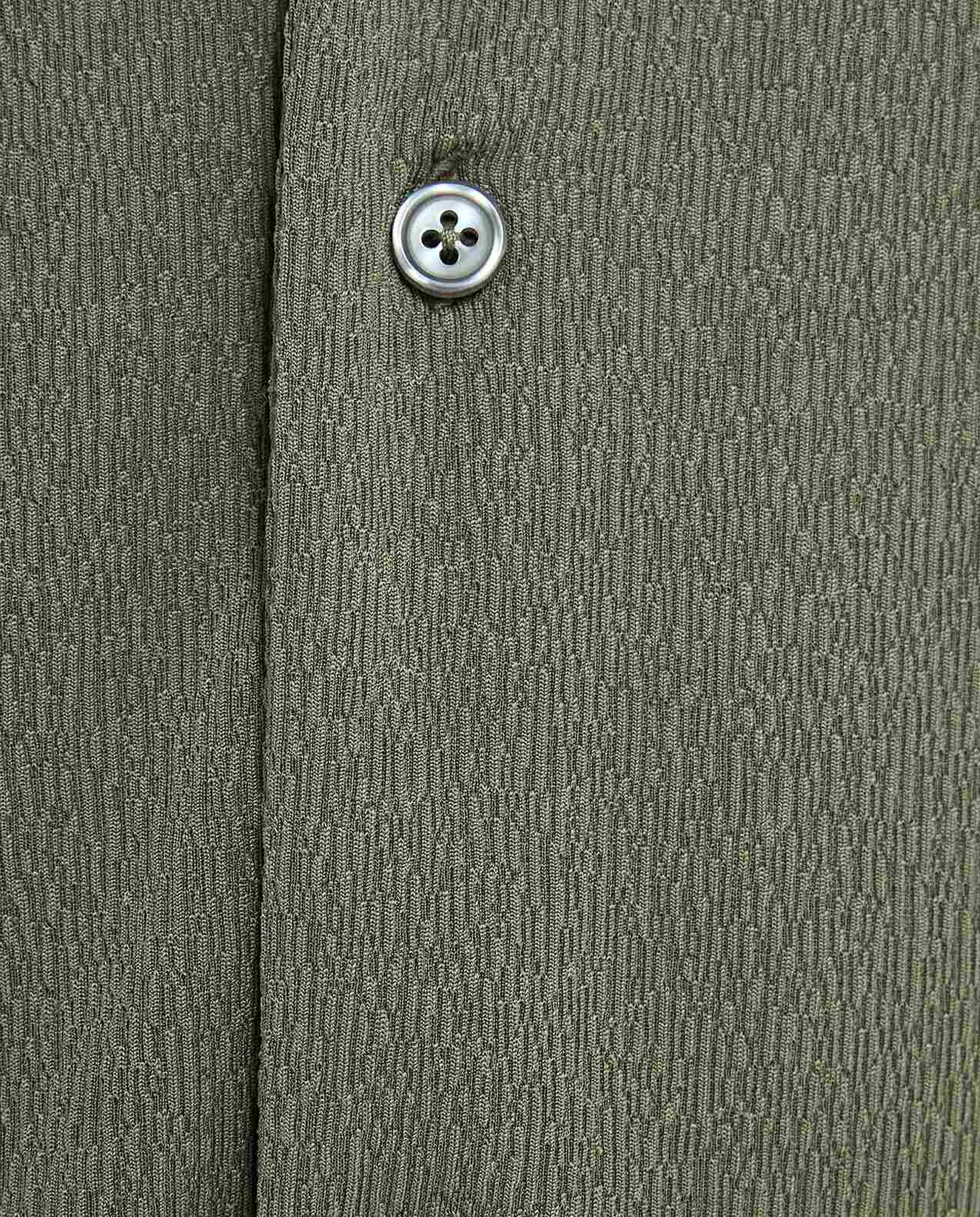 Textured Shirt with Revere Collar and Short Sleeves