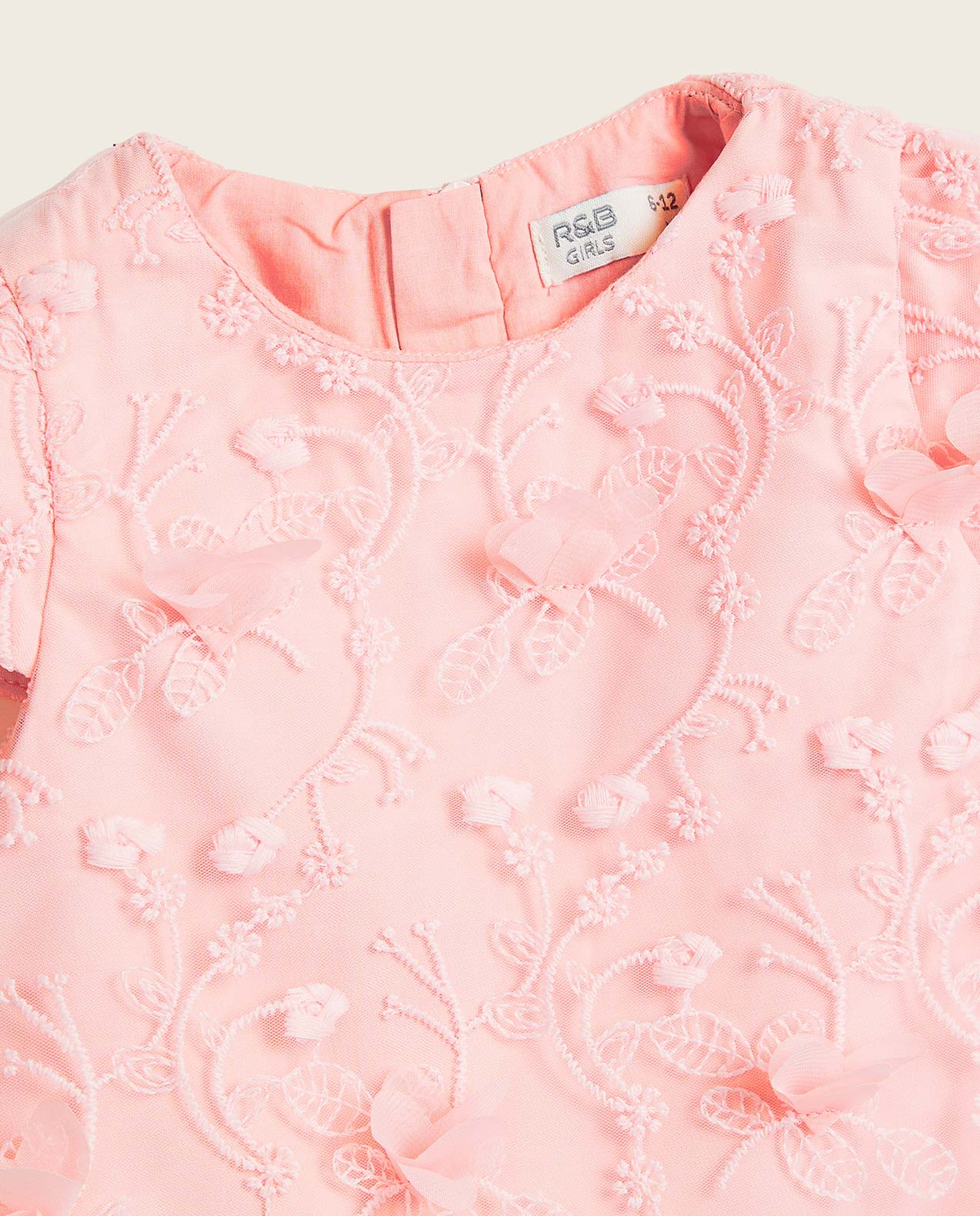 Embroidered Top and Skirt Set