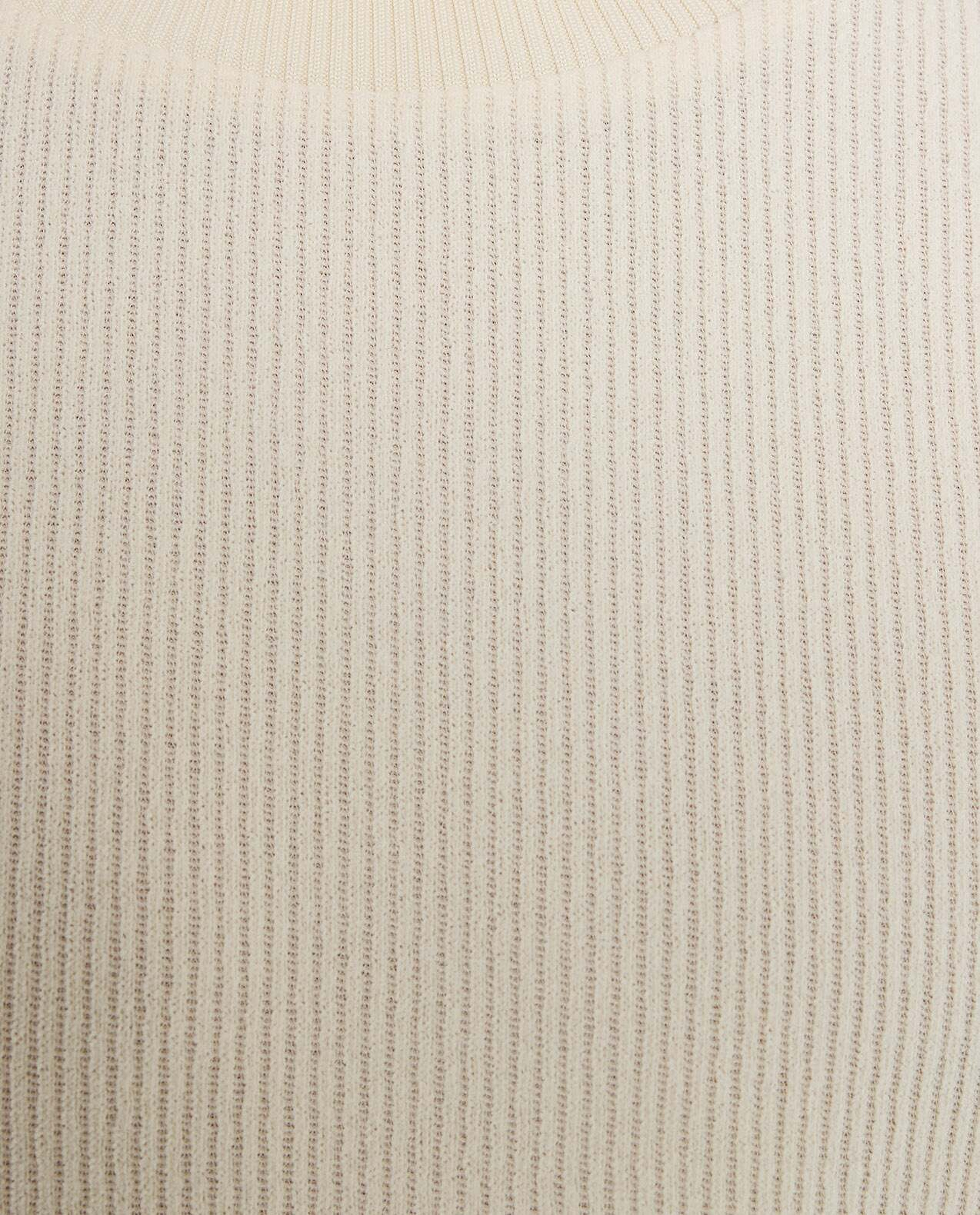 Ribbed T-Shirt with Crew Neck and Short Sleeves