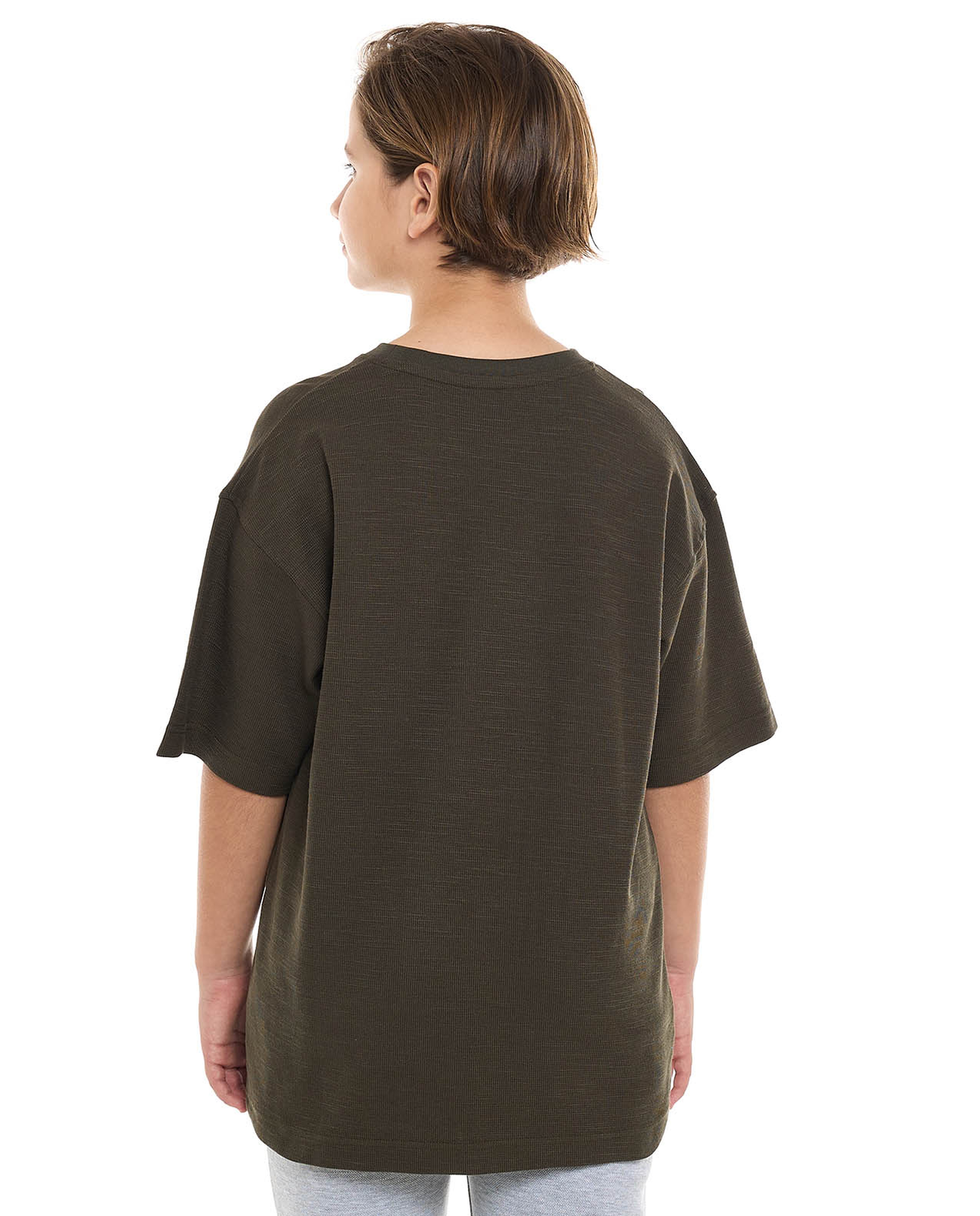 Solid T-Shirt with Crew Neck and Short Sleeves