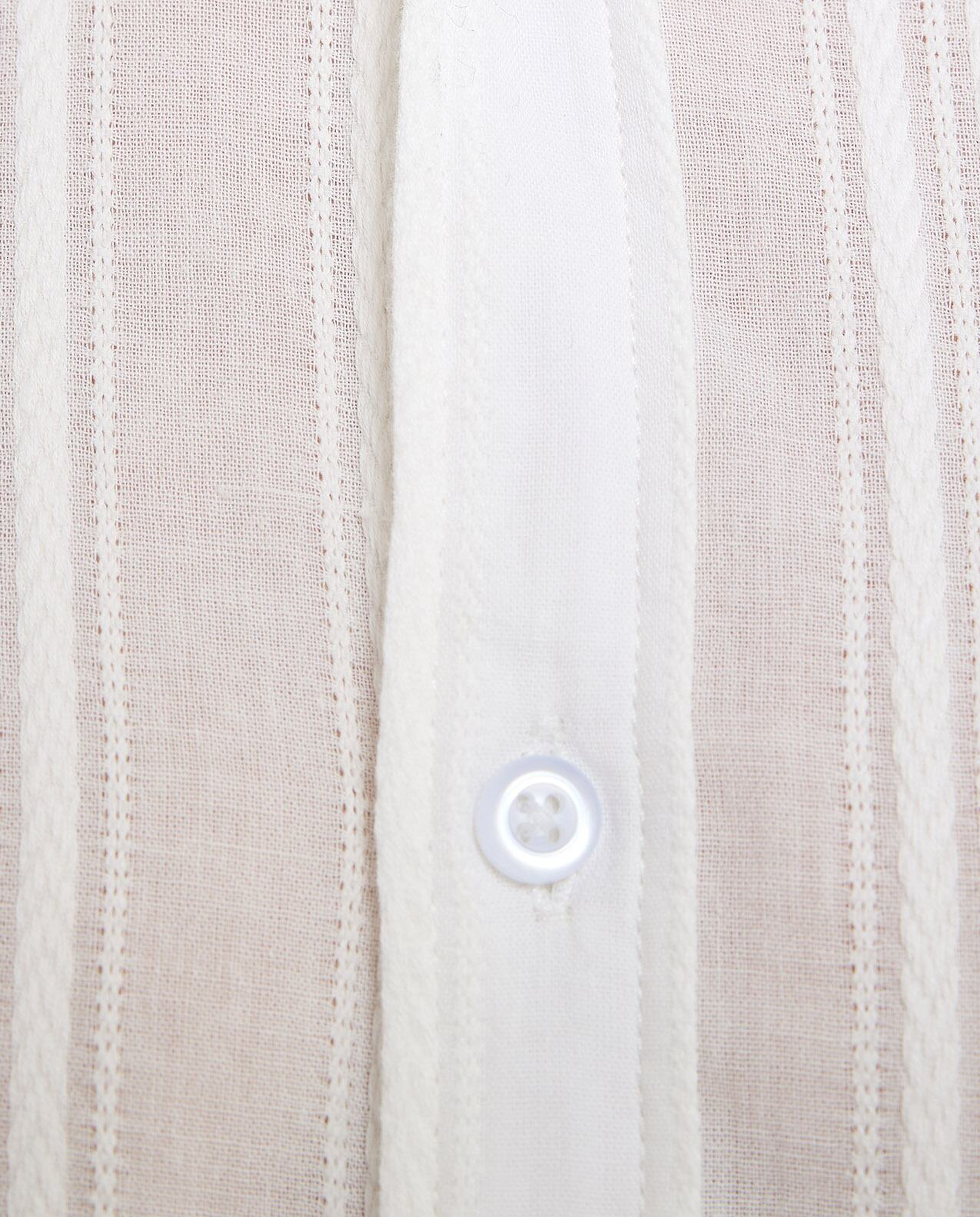 Self Patterned Shirt with Classic Collar and Long Sleeves