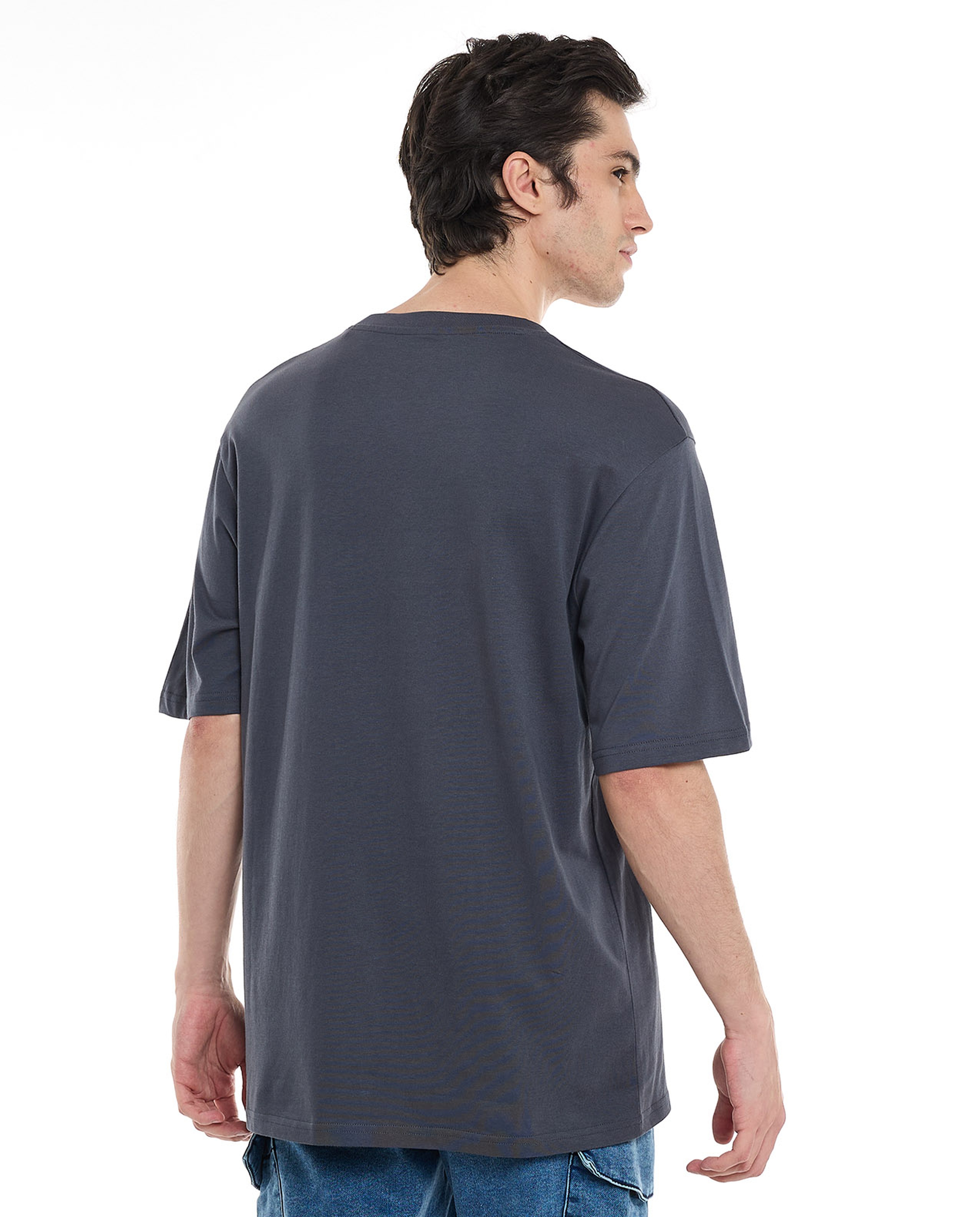 Printed T-Shirt with Crew Neck and Short Sleeves