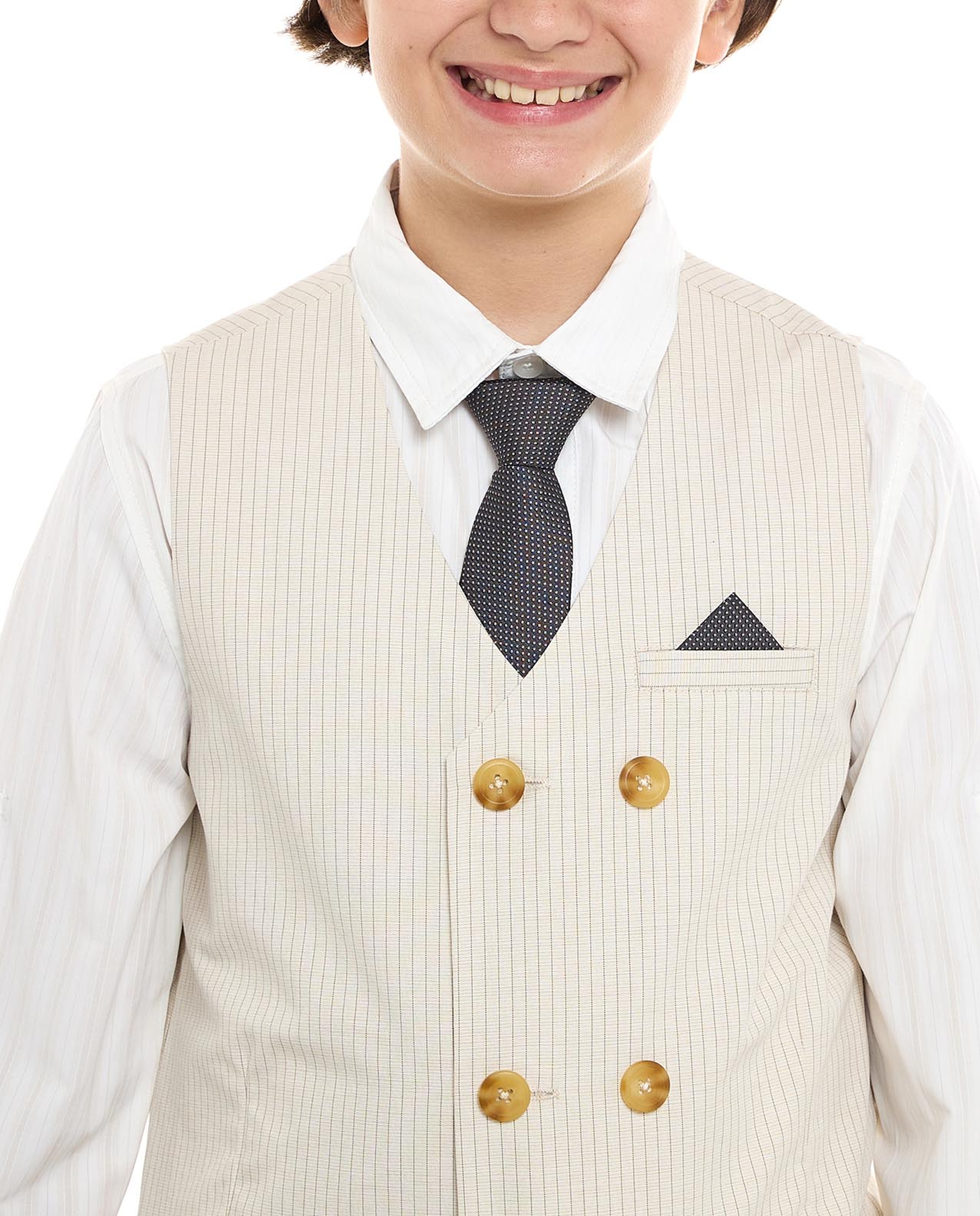Shirt and Striped Waistcoat