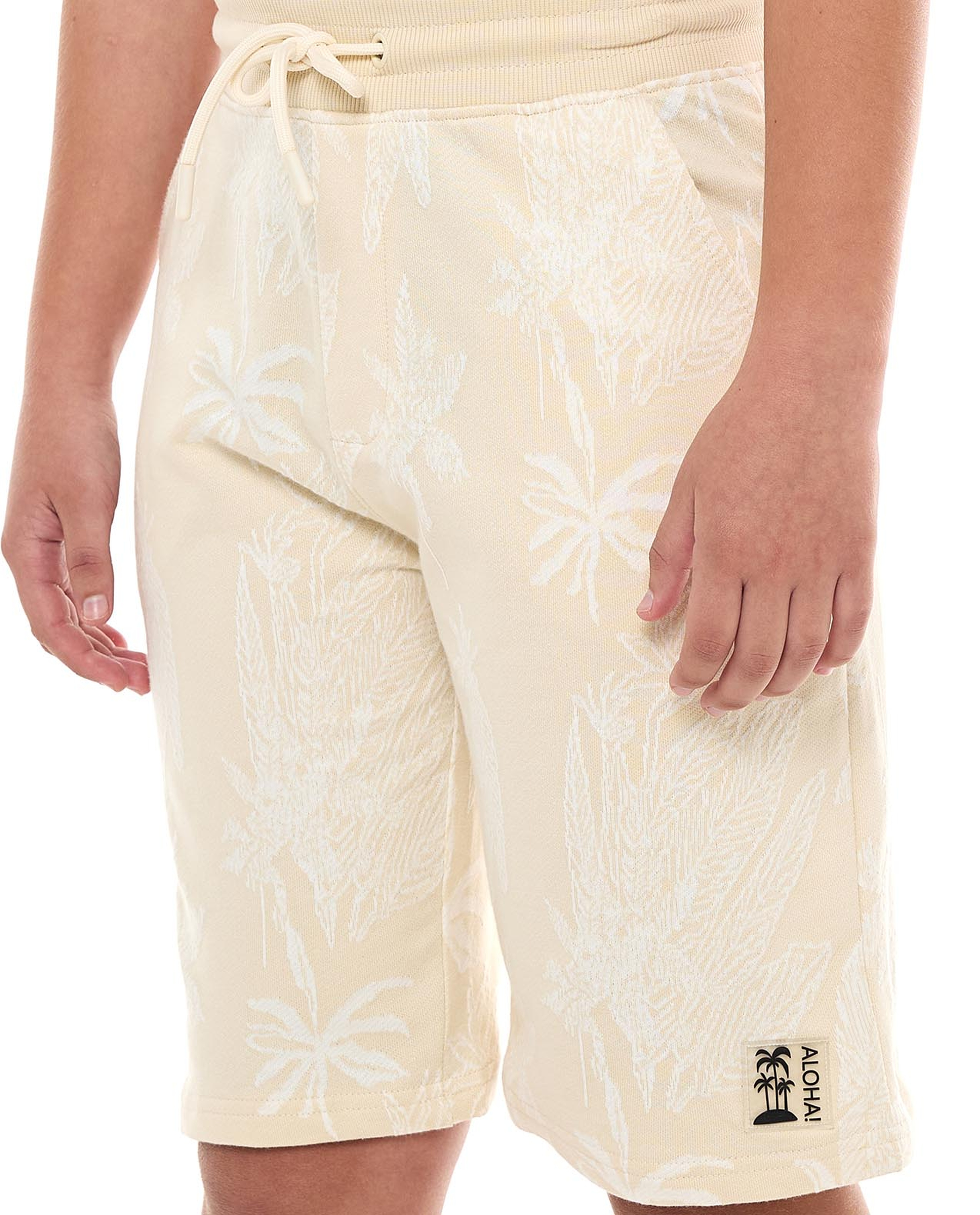 Printed Hoodie and Shorts Set