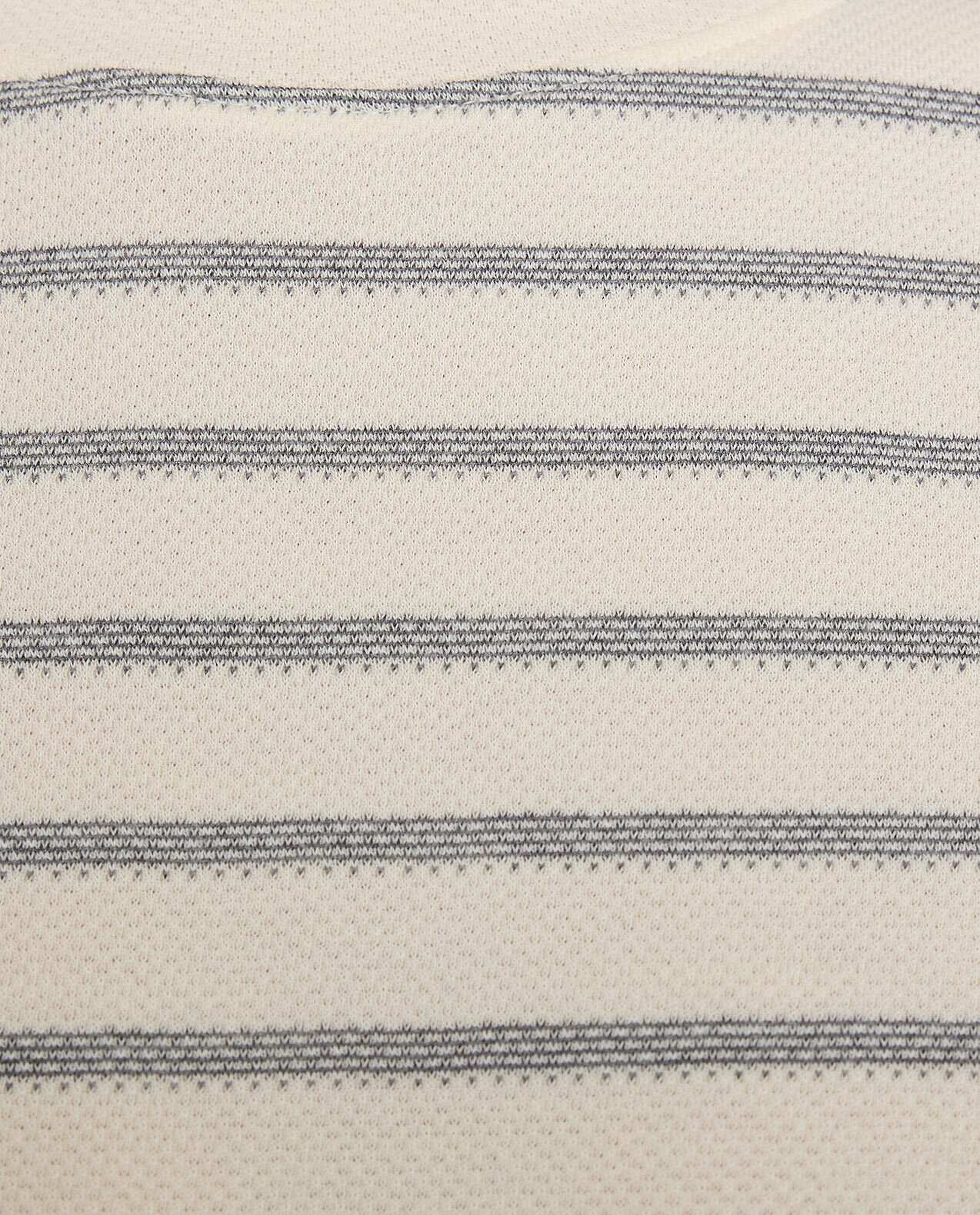 Striped T-Shirt with Crew Neck and Short Sleeves