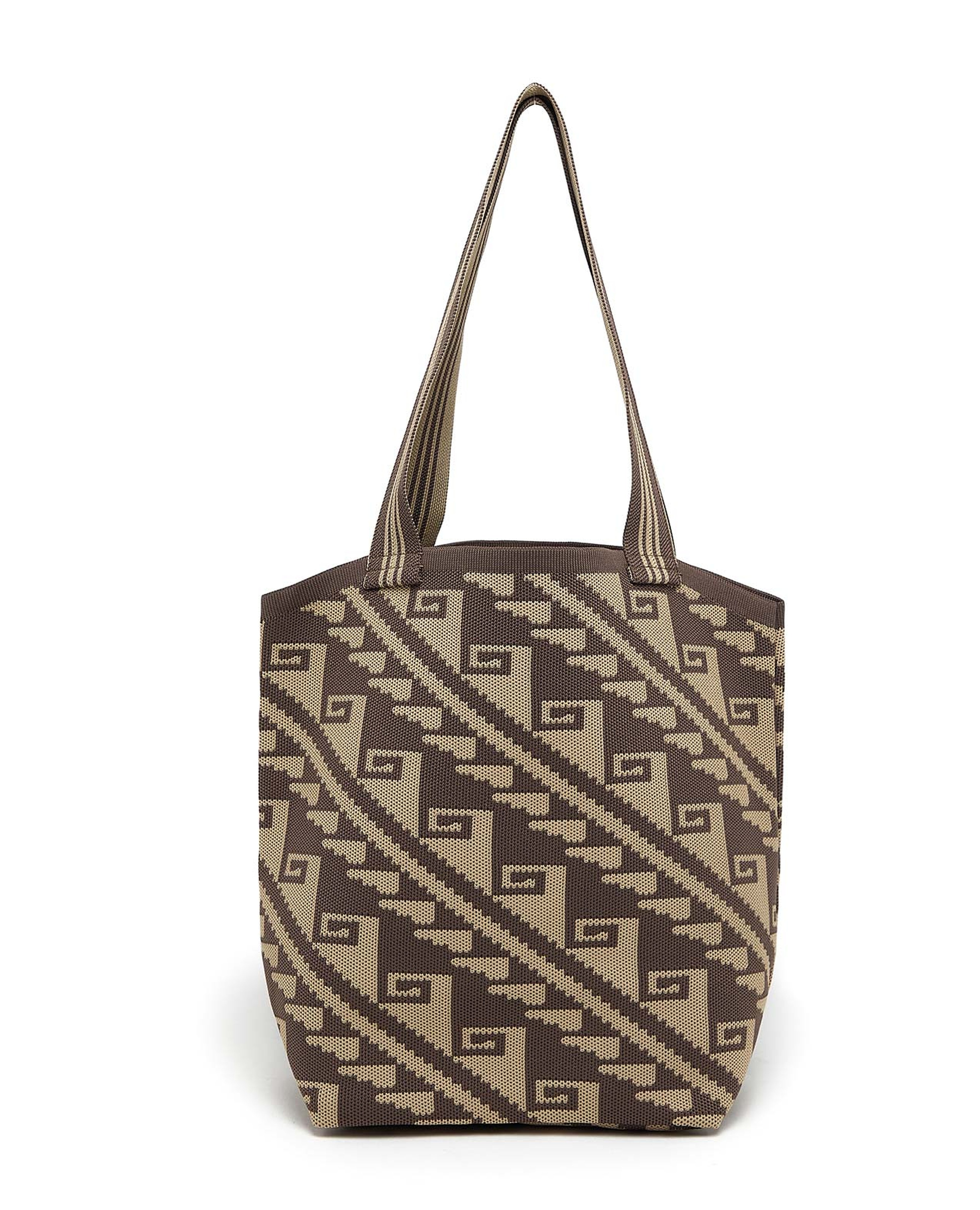 حقيبة كتف بنقشة