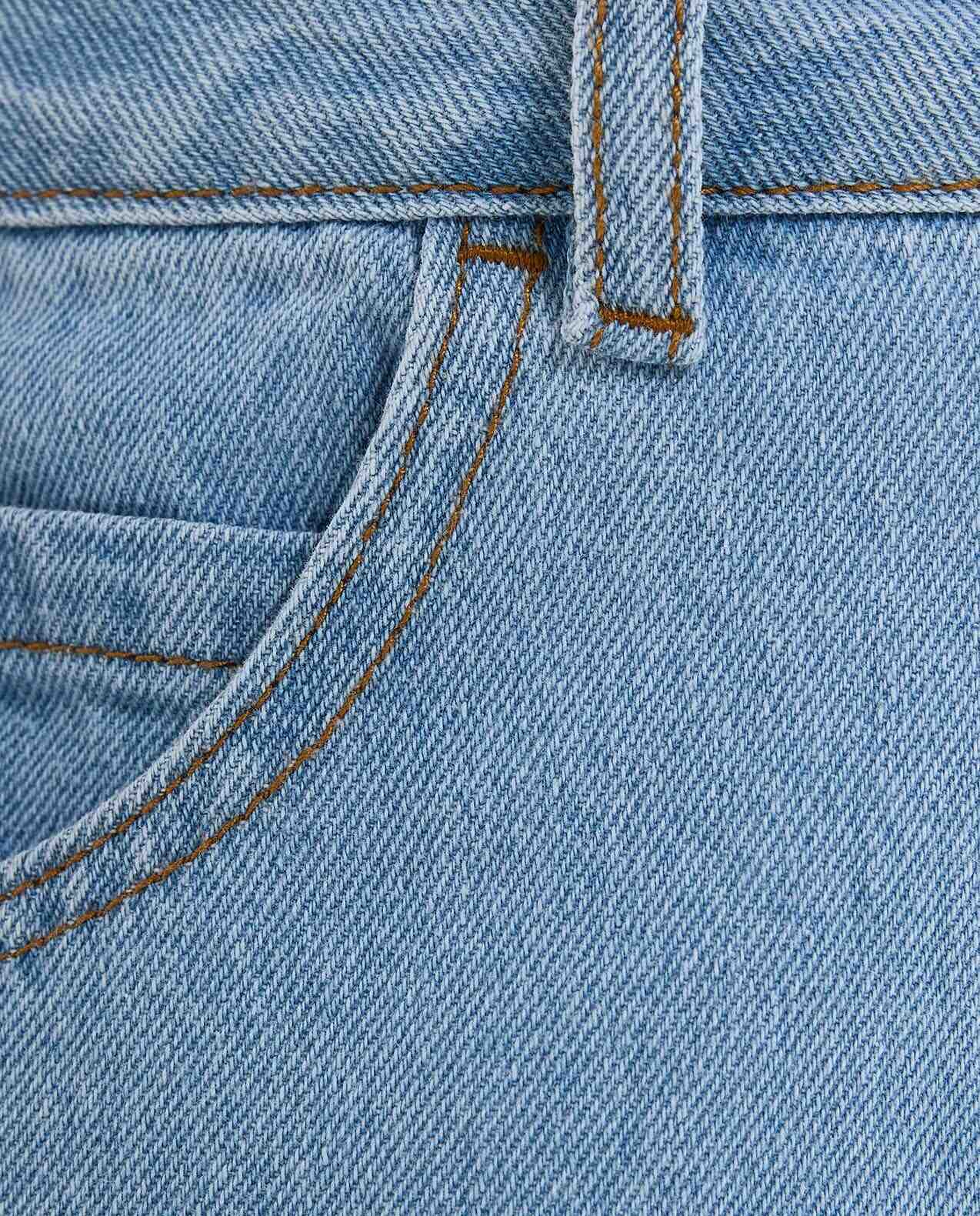 Faded Relaxed Fit Jeans with Button Closure