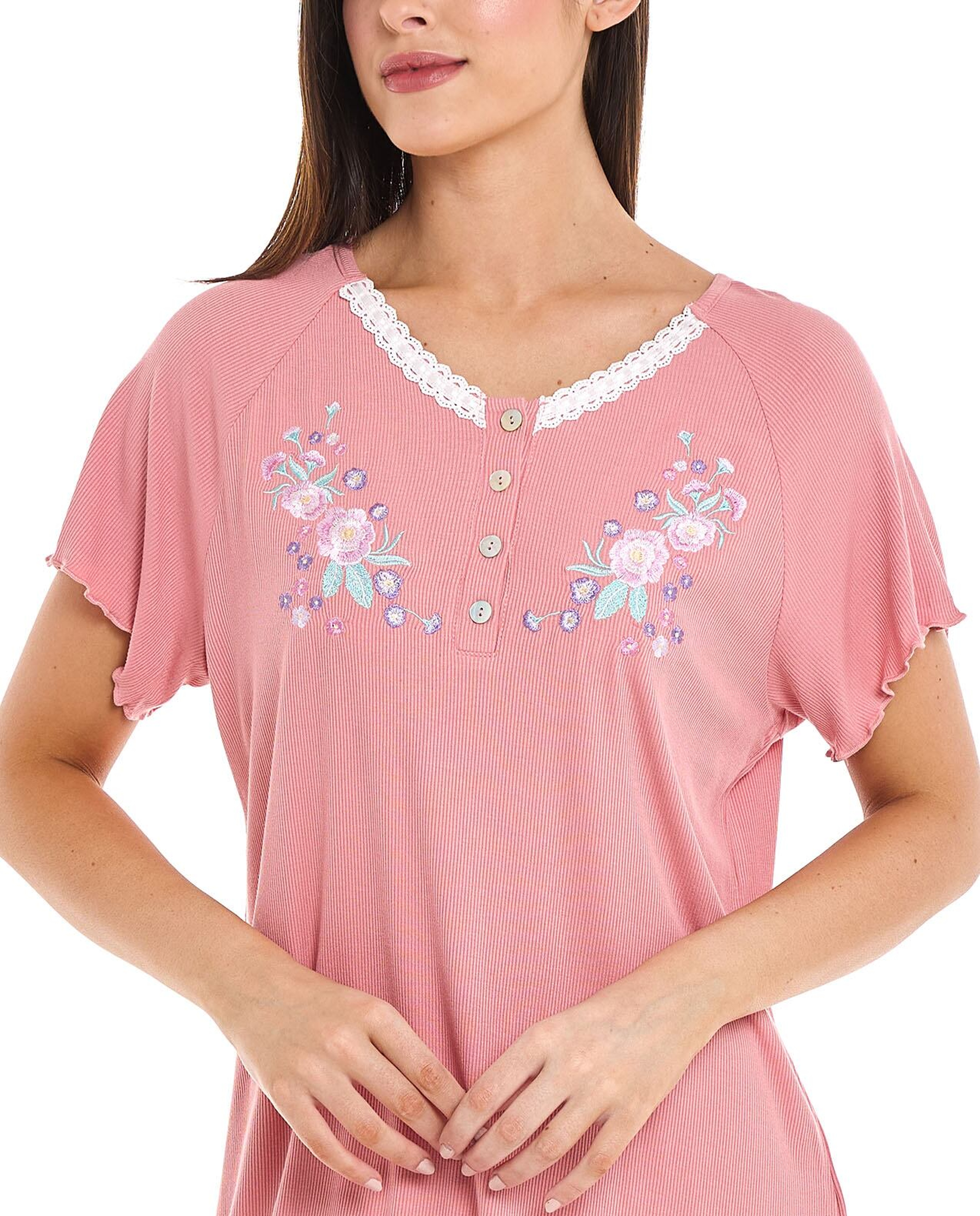 Embroidered Pyjama Set