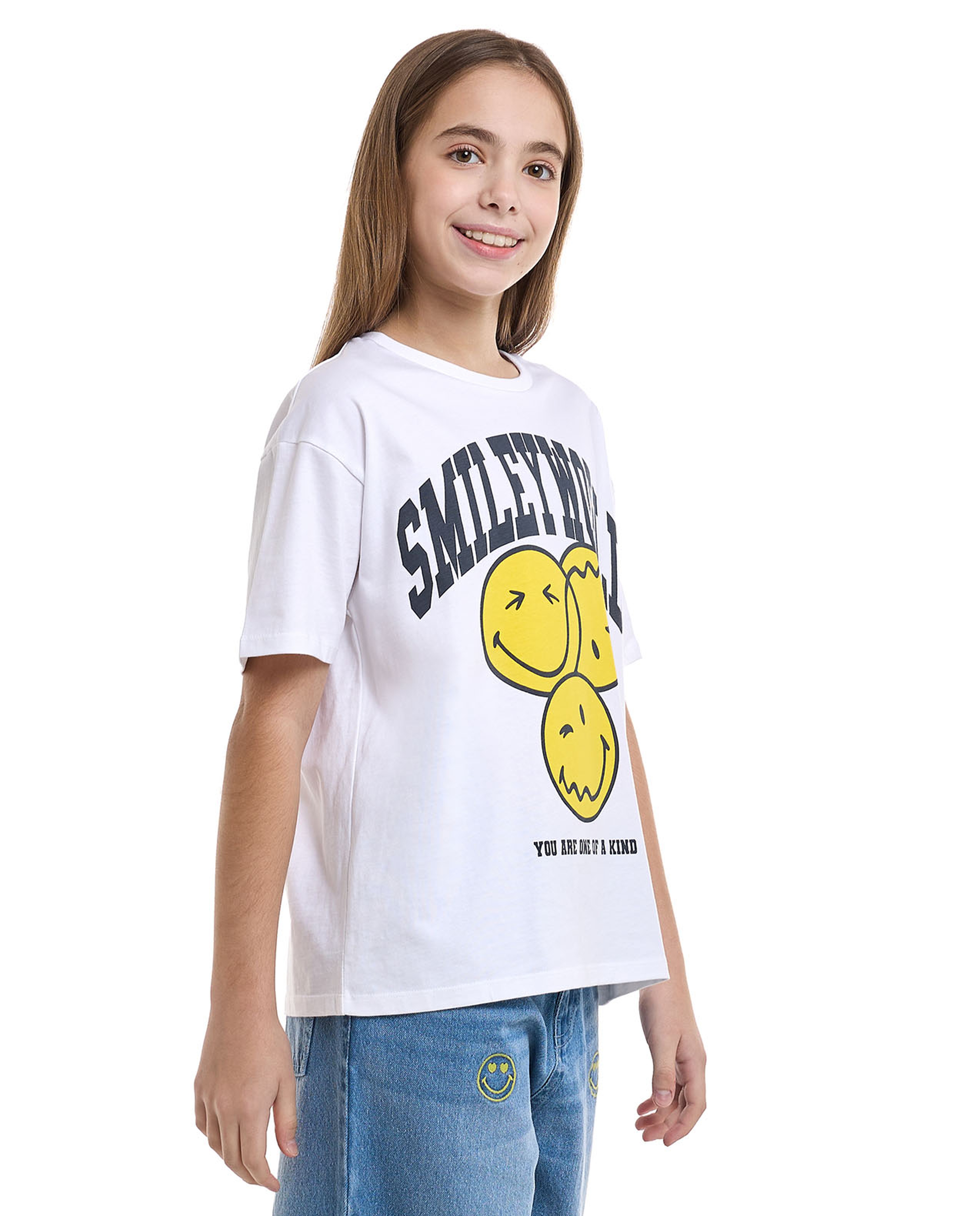 Printed T-Shirt With Crew Neck And Short Sleeves