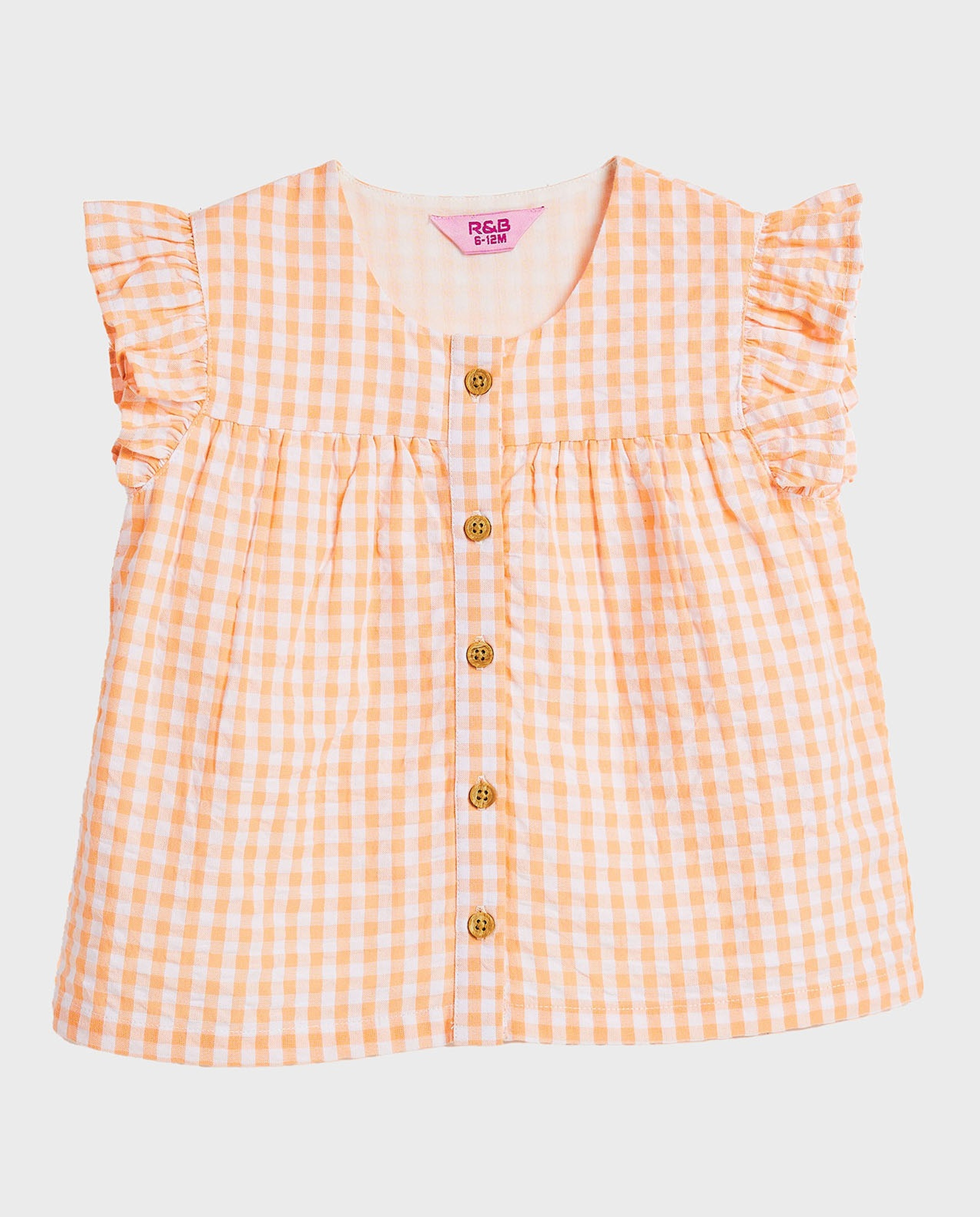 Checked Top and Shorts Set