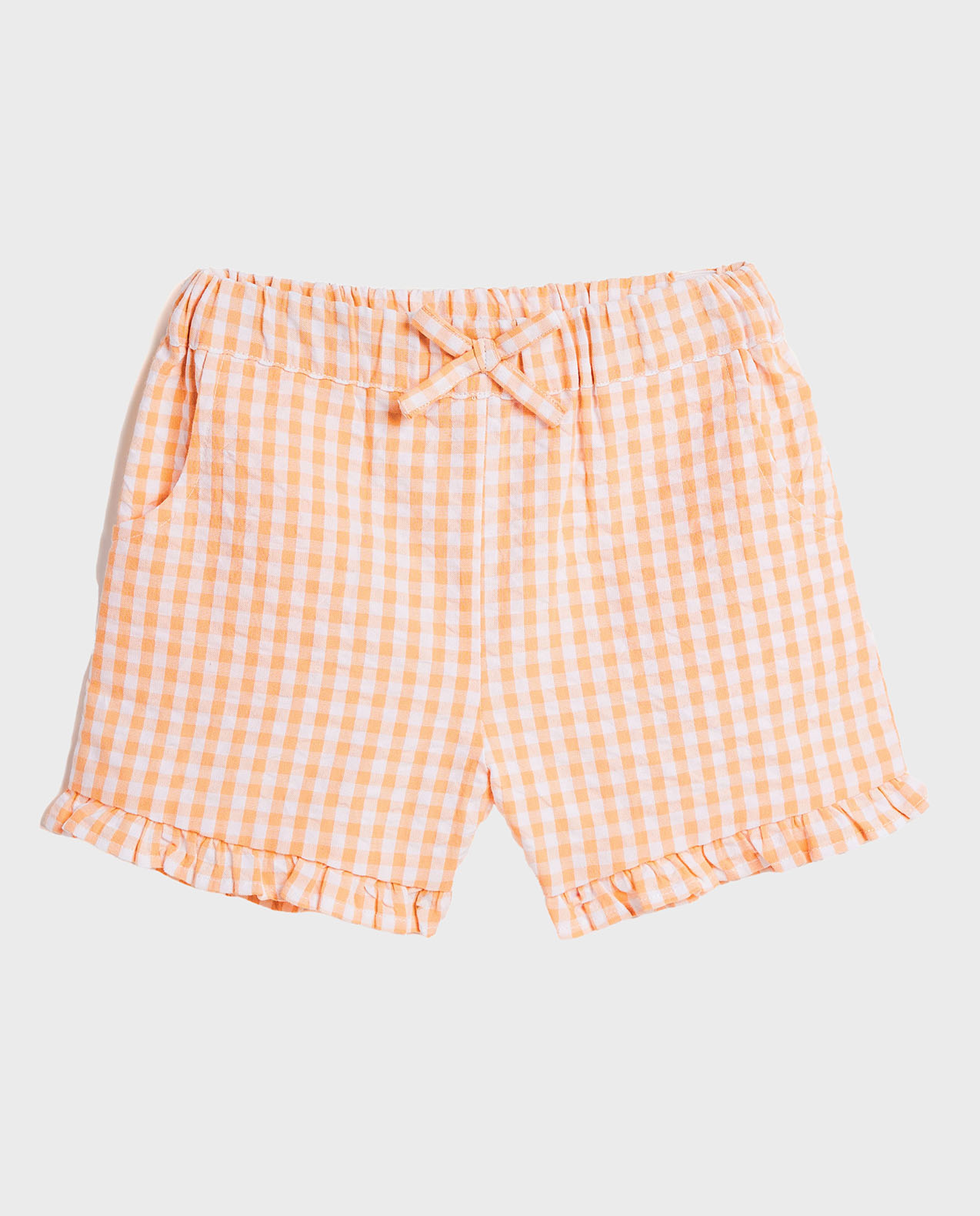 Checked Top and Shorts Set