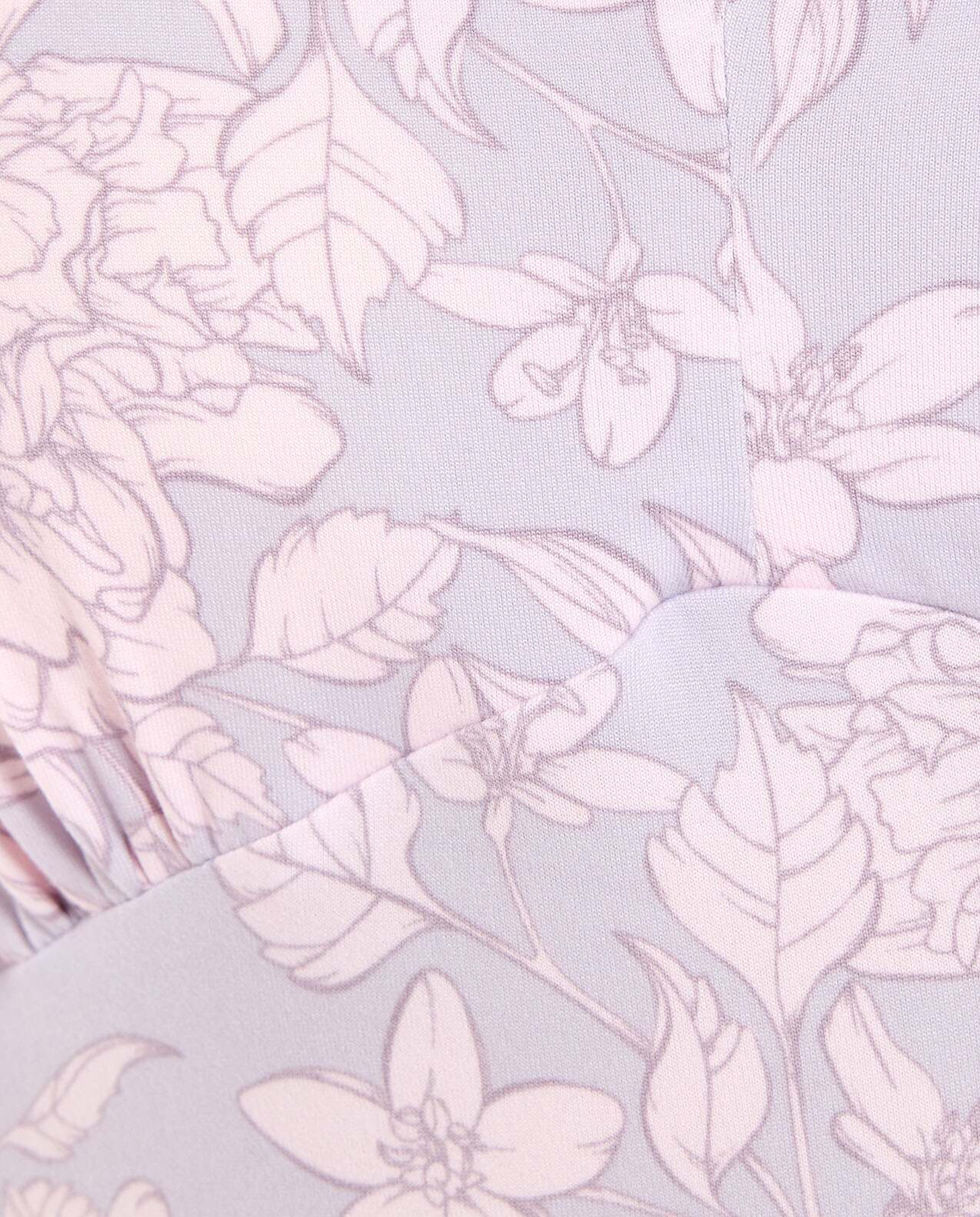 Printed Padded Strappy Nightgown