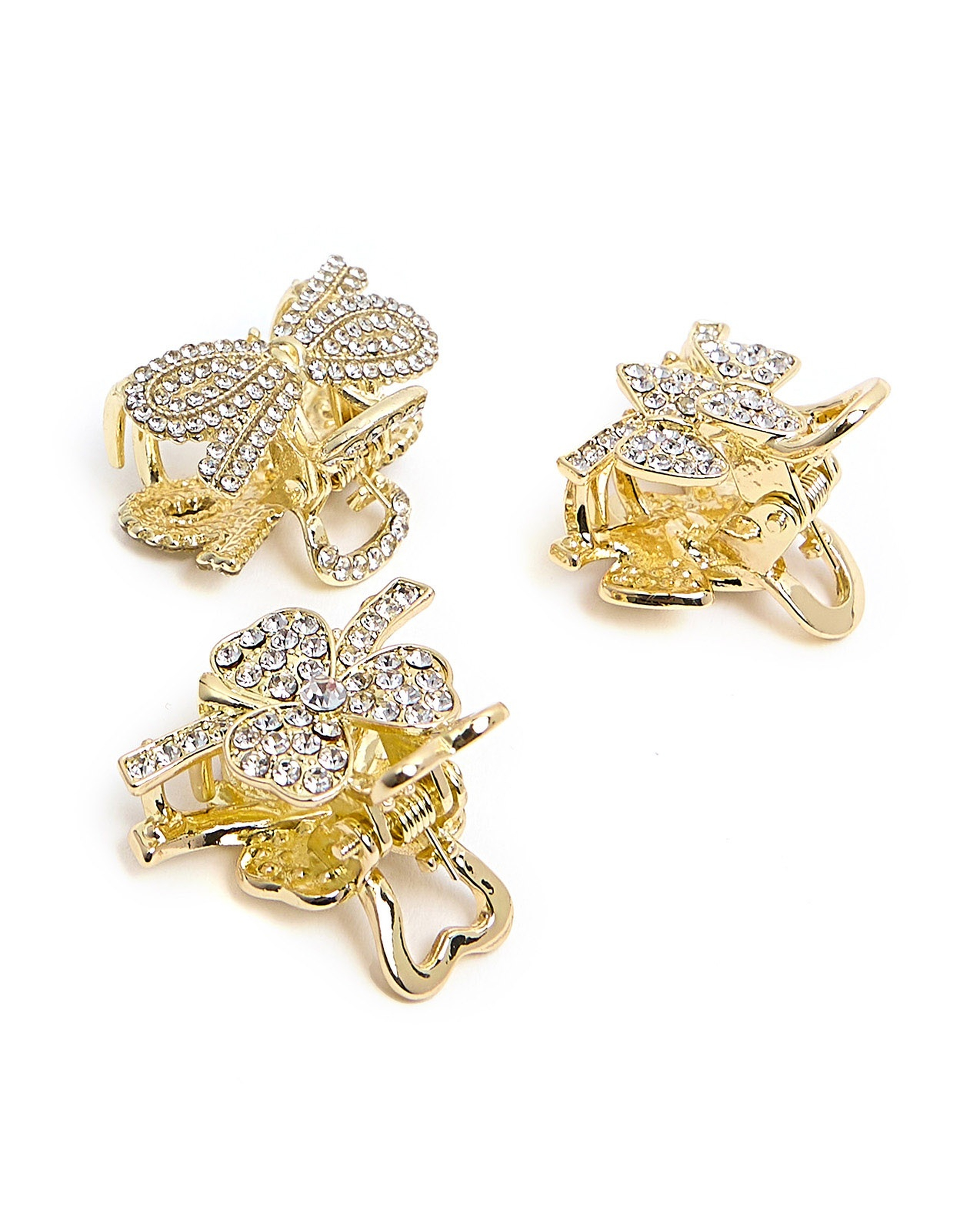 Pack of 3 Embellished Claw Clips
