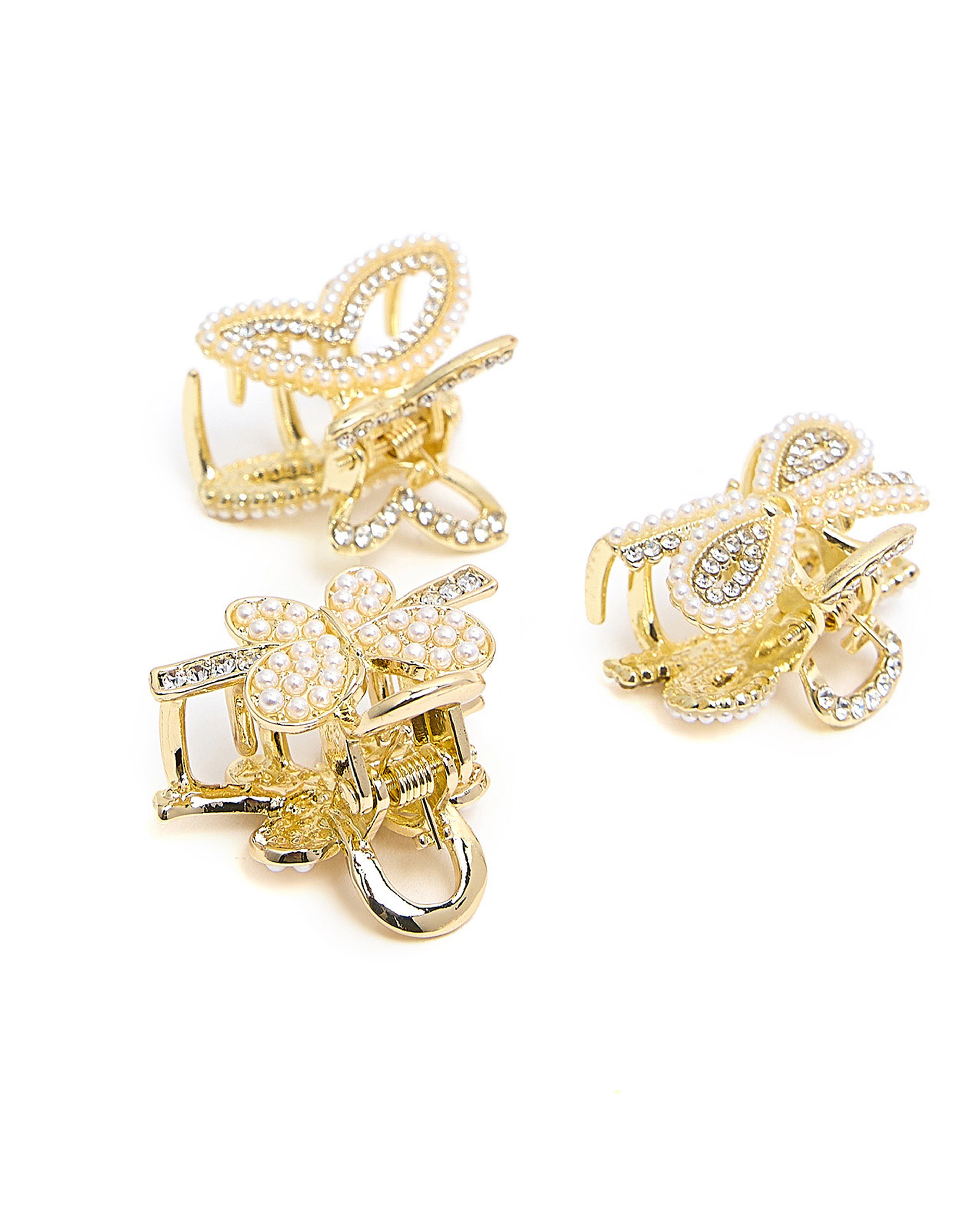 Pack of 3 Embellished Claw Clips