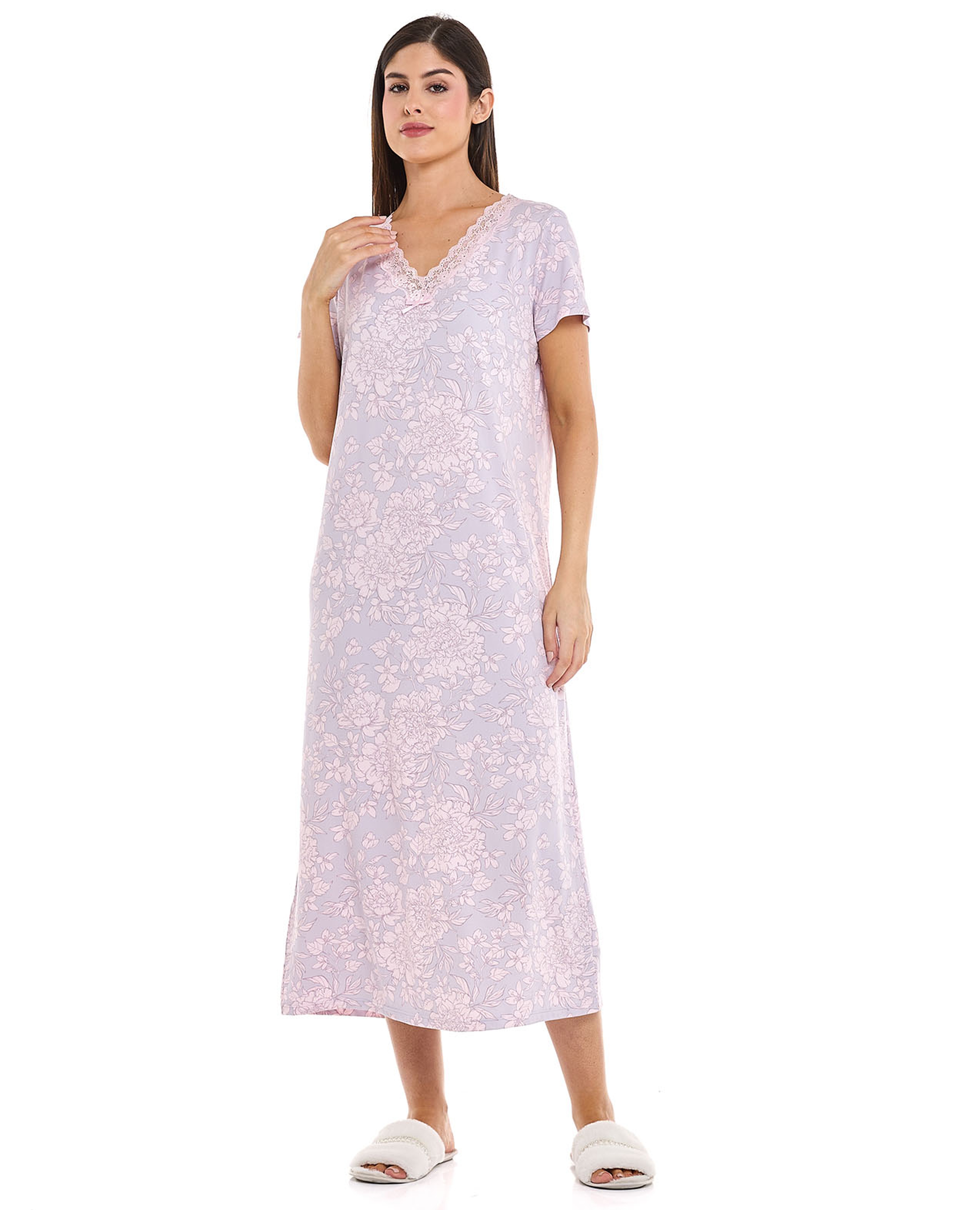 طقم بيجاما نوم بطبعة