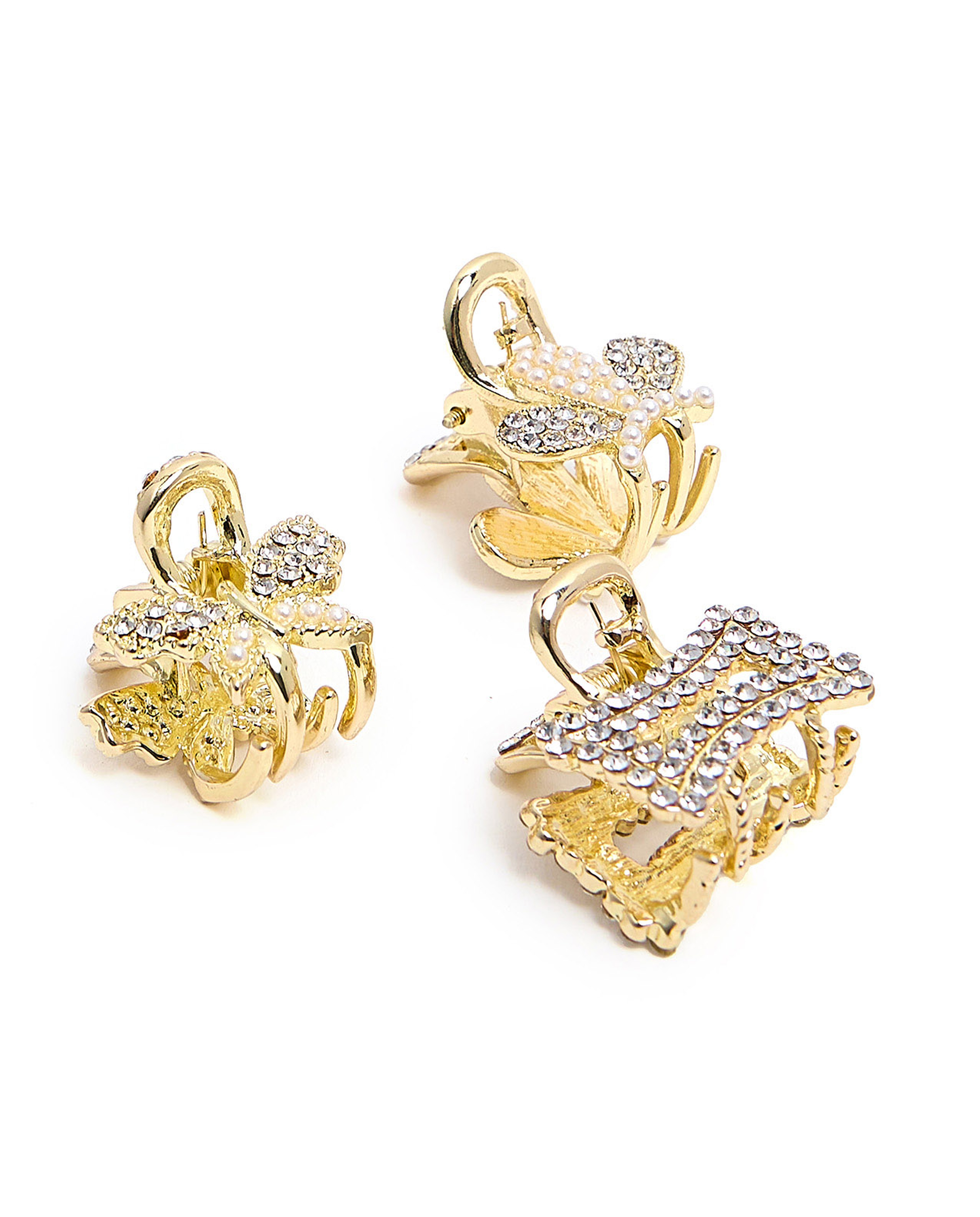 Pack of 3 Embellished Claw Clips