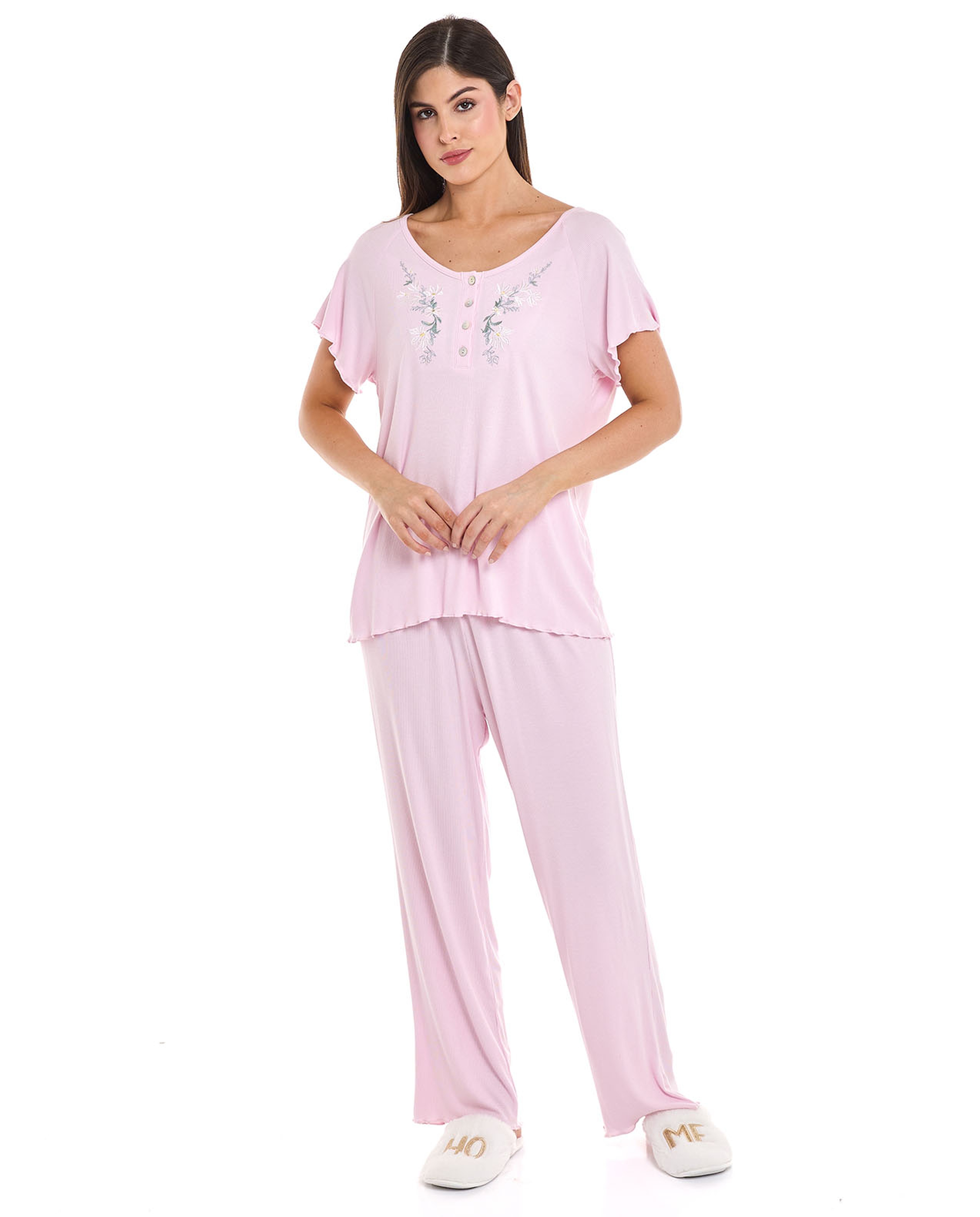 Embroidered Pyjama Set