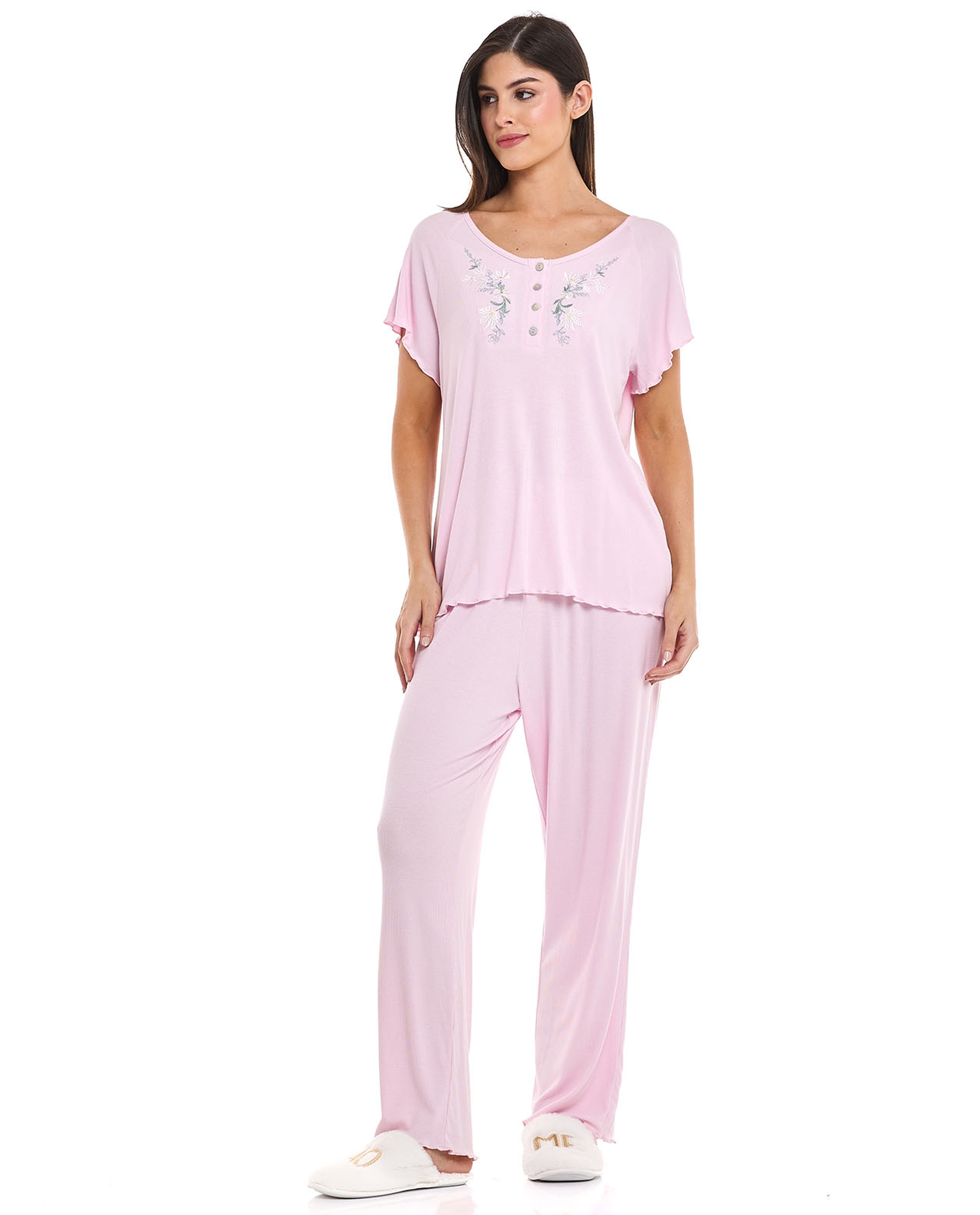 Embroidered Pyjama Set