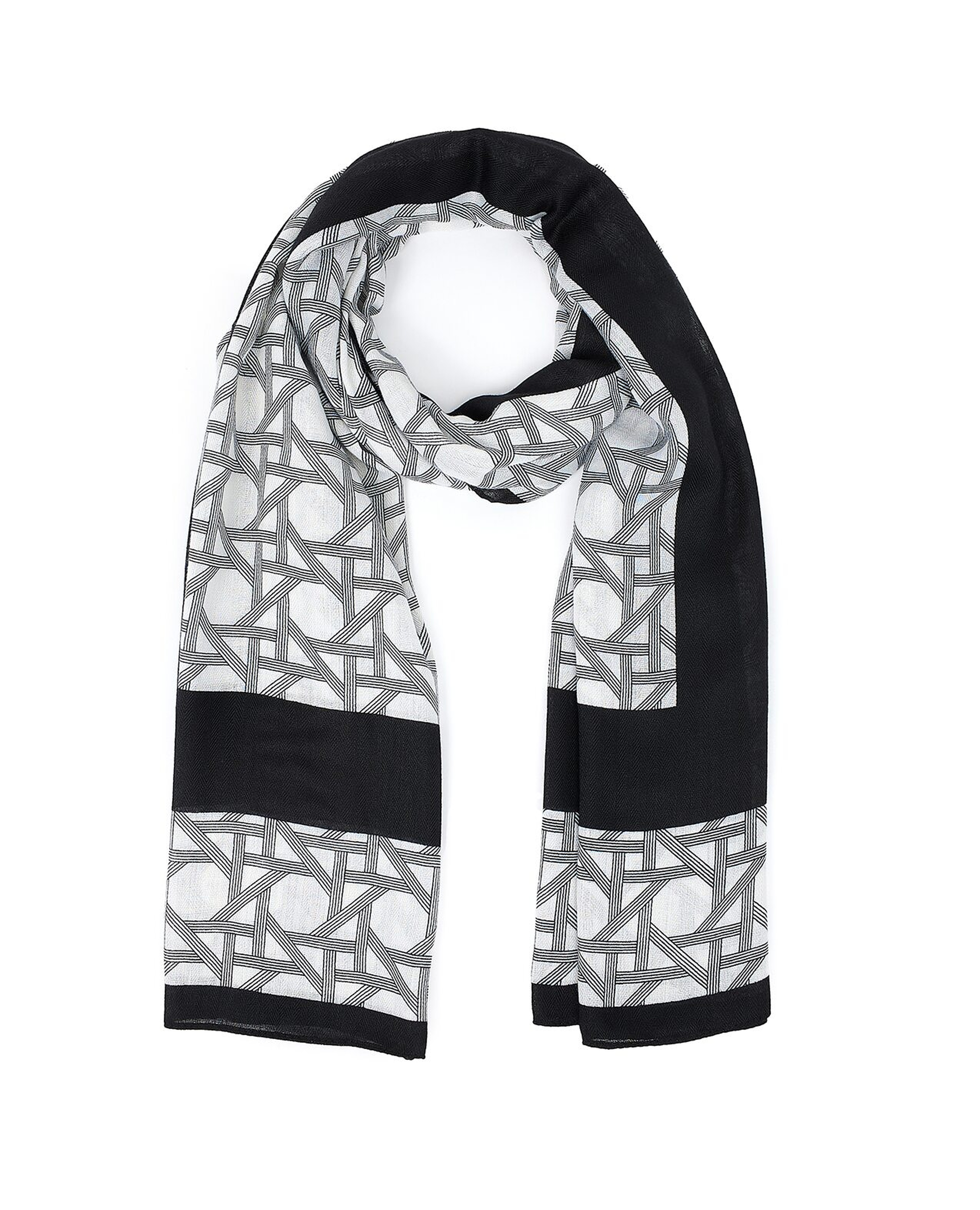 وشاح منسوج مطبوع