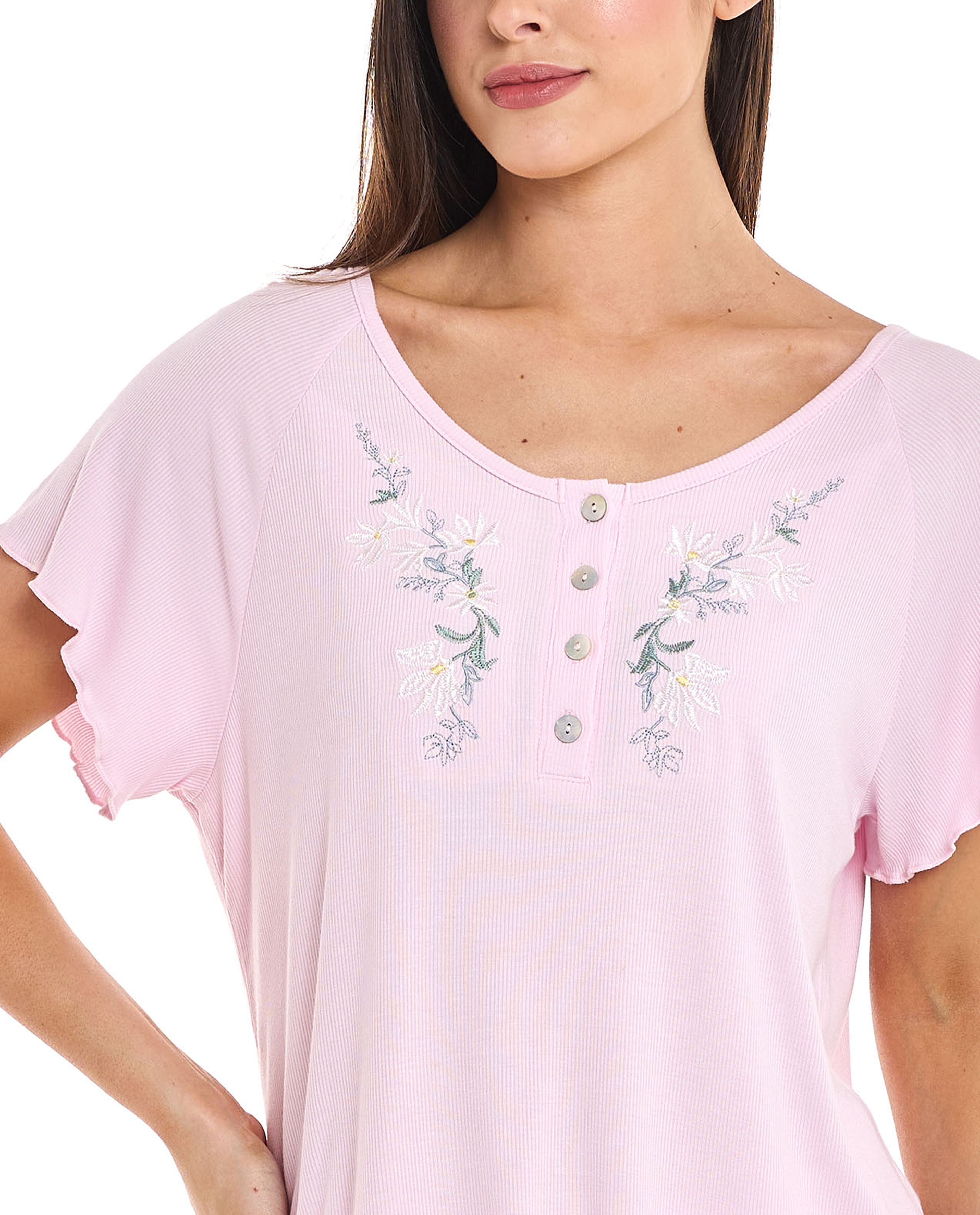 Embroidered Pyjama Set